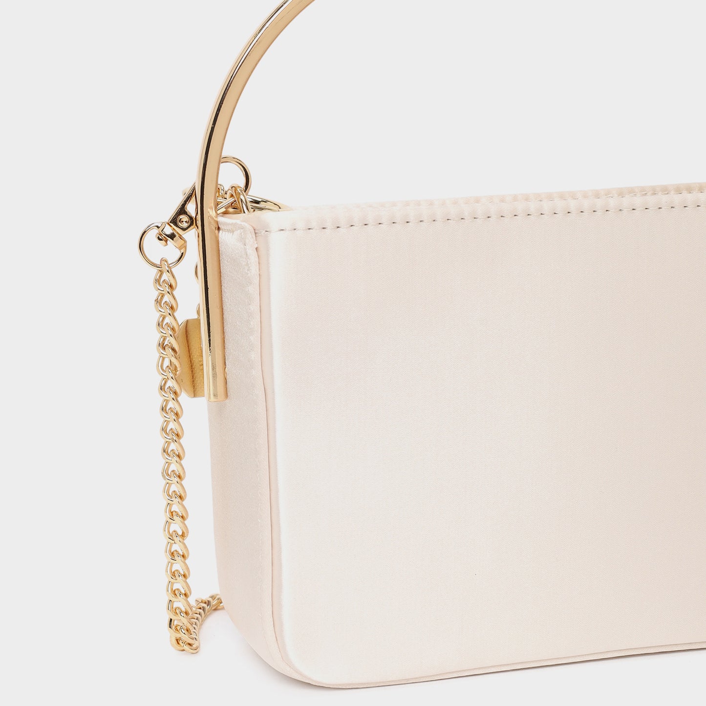 Kadın Bej Clutch El Çantası-7