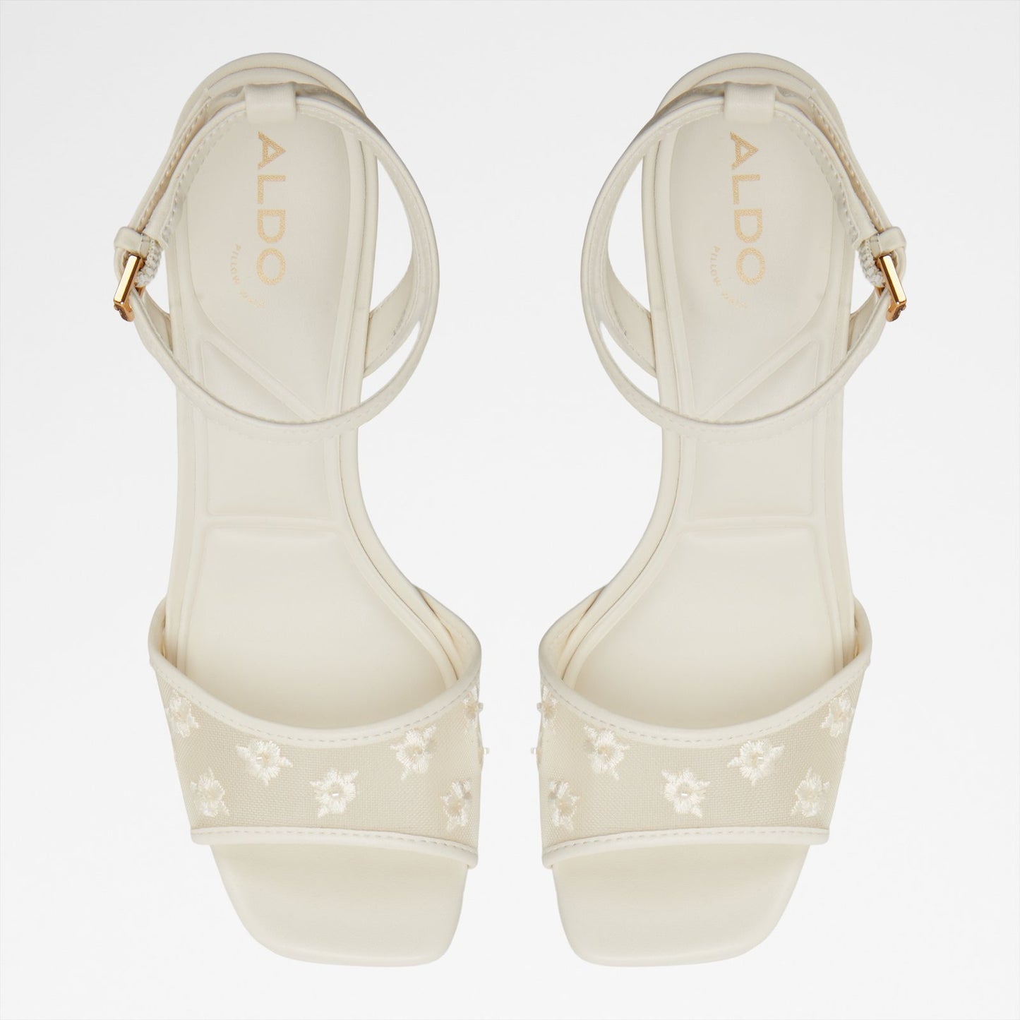 Kadın Beyaz Abiye Topuklu Sandalet-6