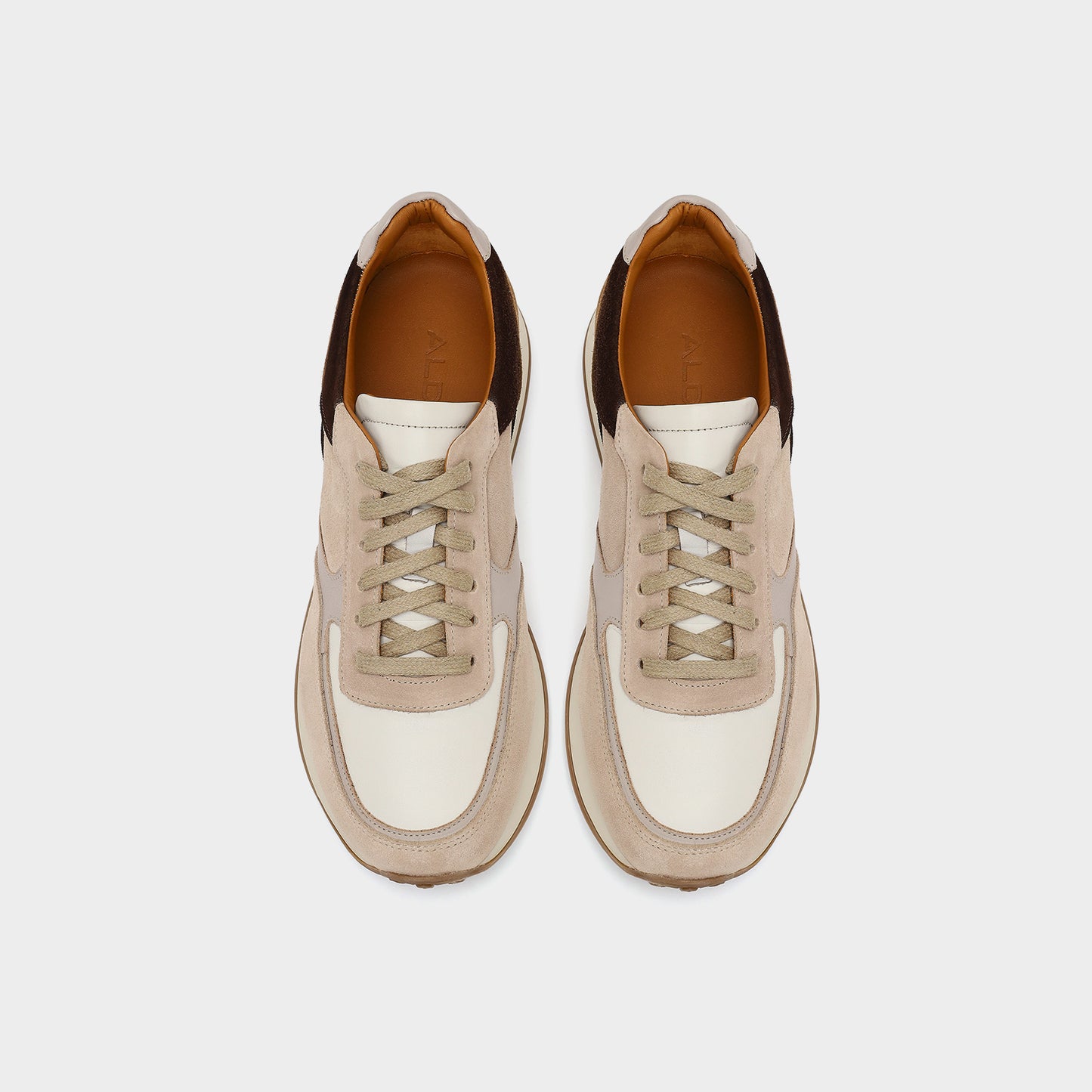 Hakiki Deri Erkek Bej Sneaker-6