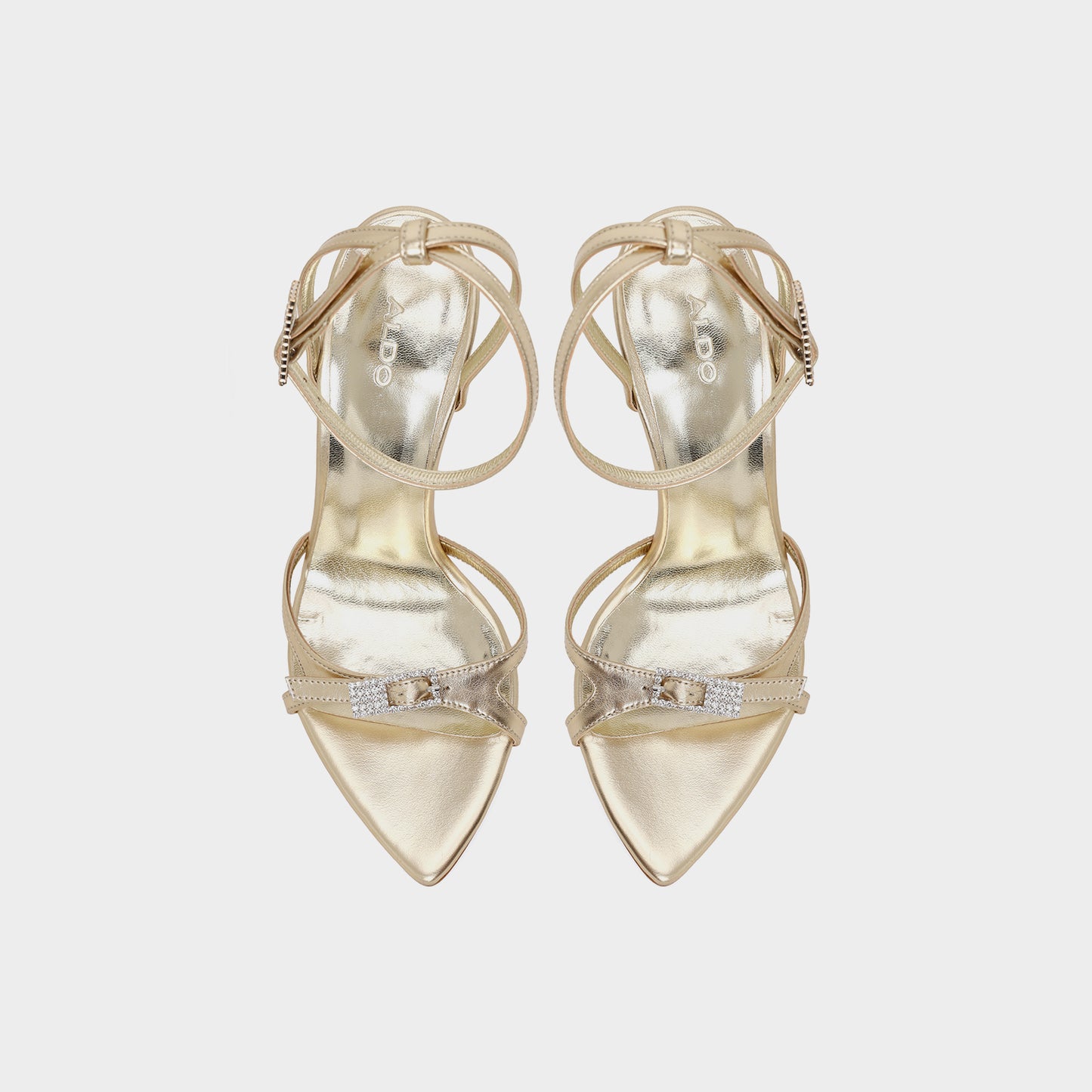 Kadın Gold Topuklu Sandalet-6