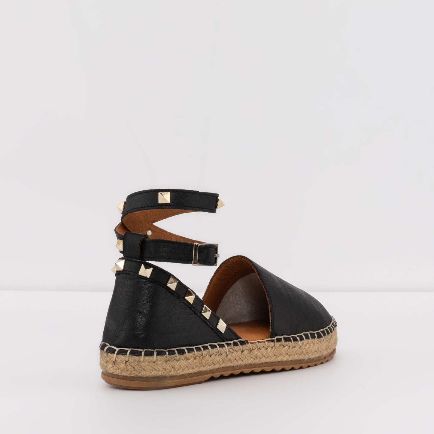 Kadın Siyah Espadril Sandalet-2