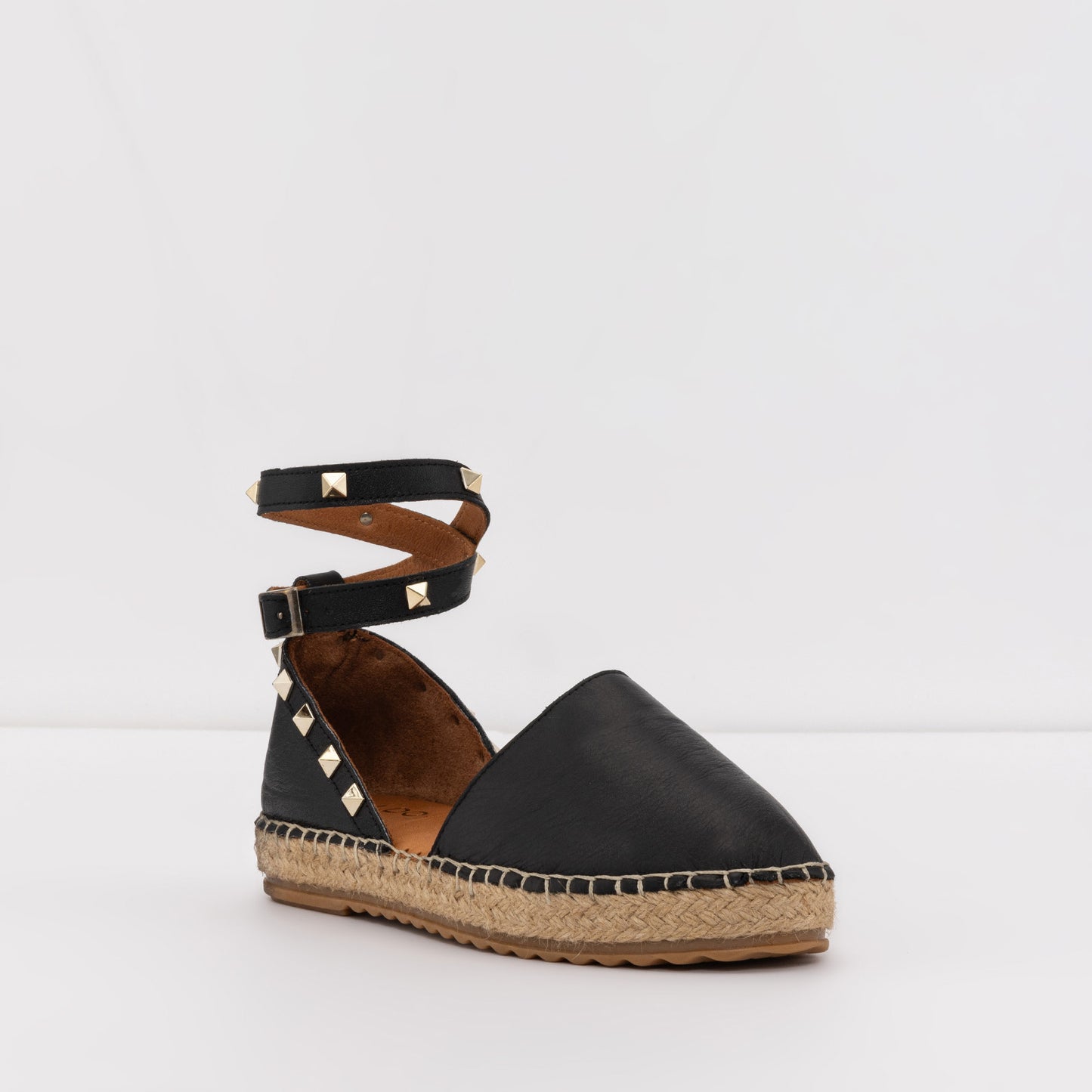 Kadın Siyah Espadril Sandalet-4