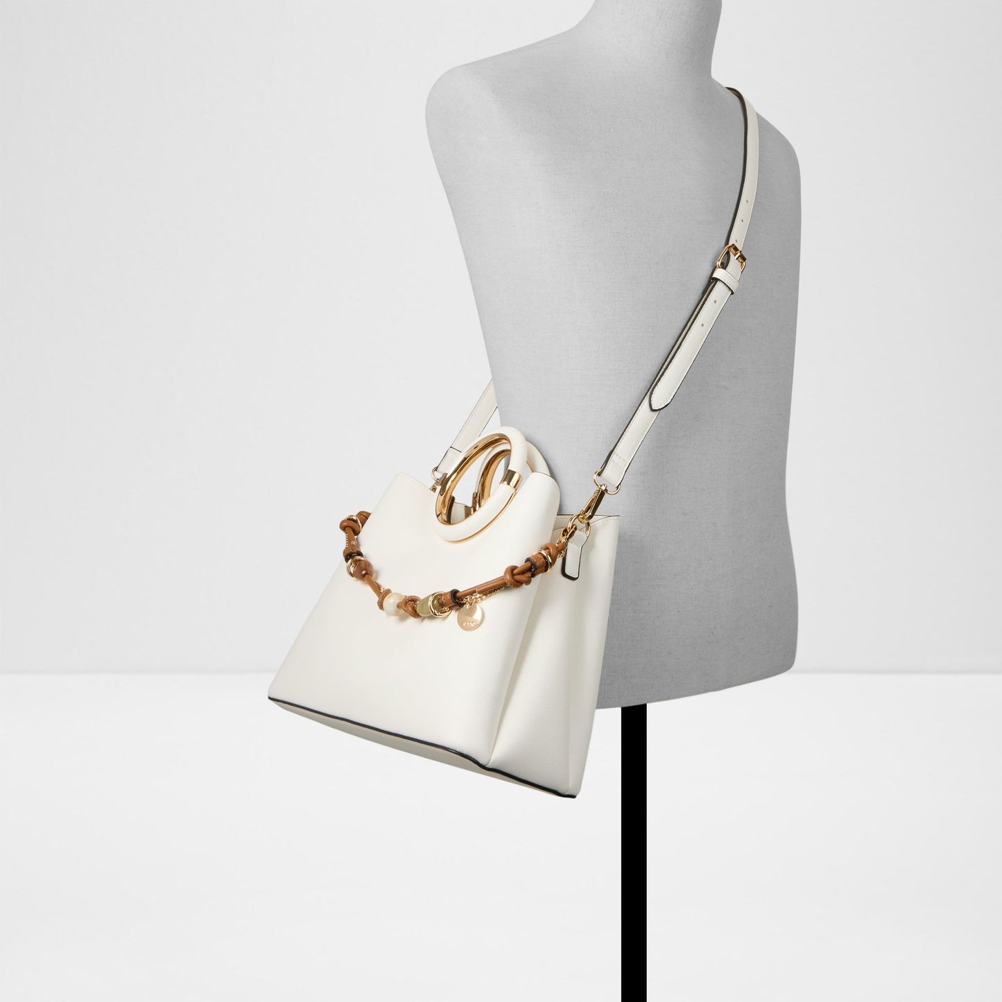 Kadın Beyaz Omuz ve El Çantası-4