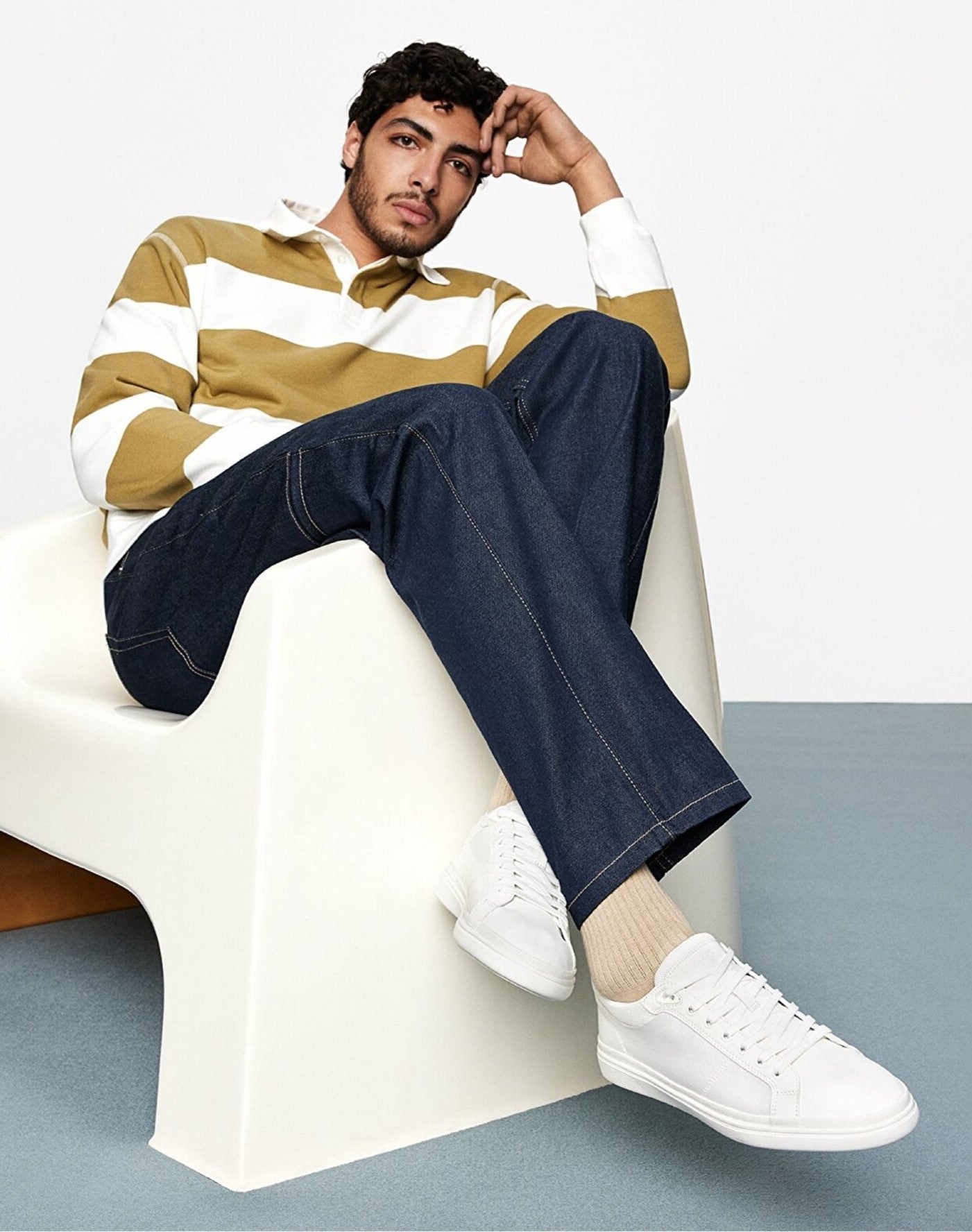 Erkek Beyaz Sneaker-12