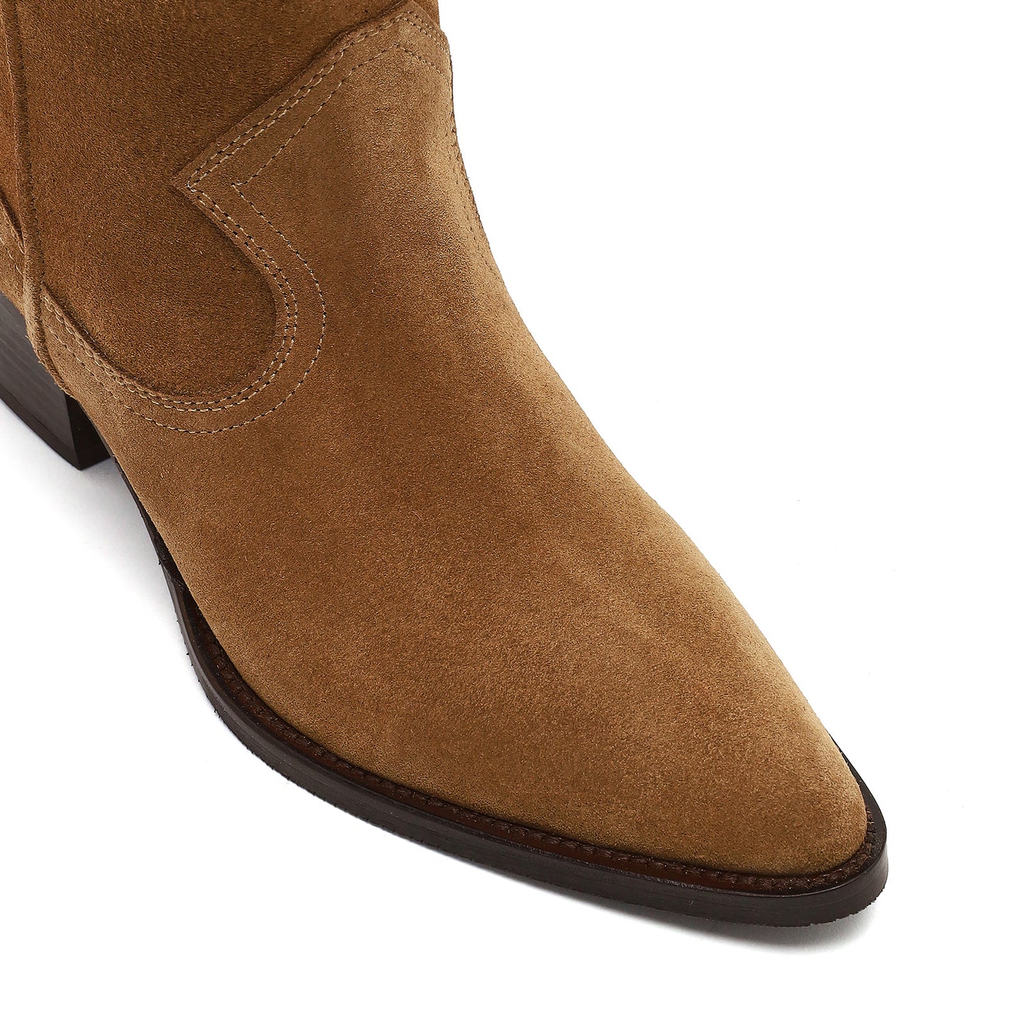 Kadın Hakiki Deri Bej Kadın Bot-6