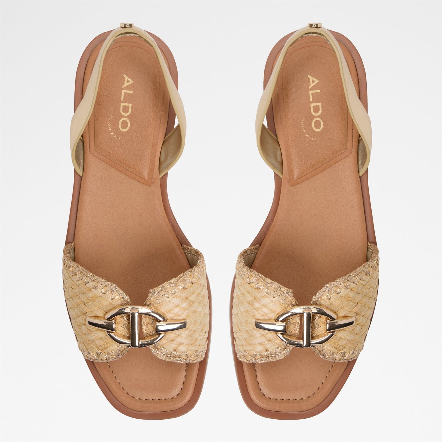 Kadın Gold Düz Sandalet-6