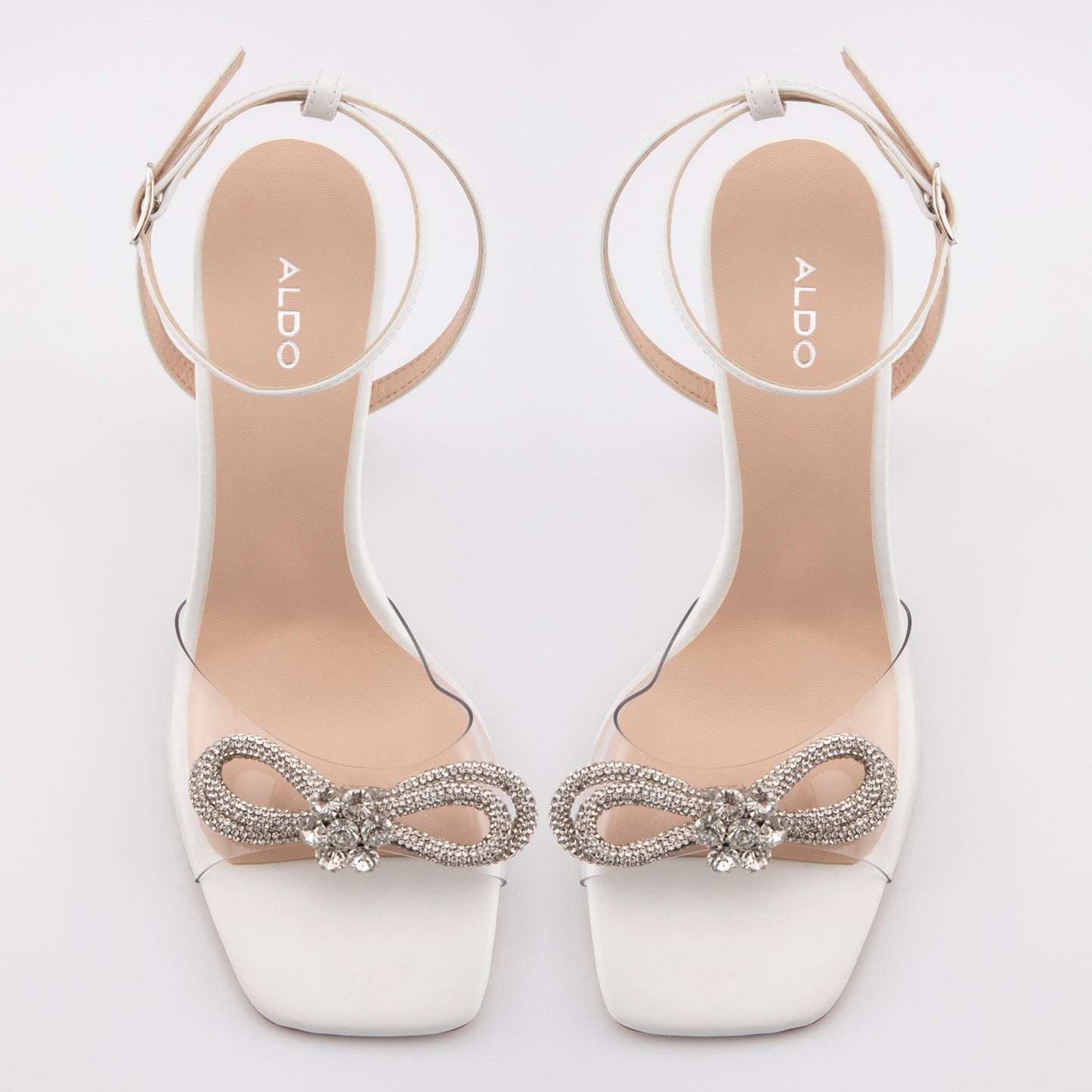 Kadın Beyaz Abiye Topuklu Sandalet-6