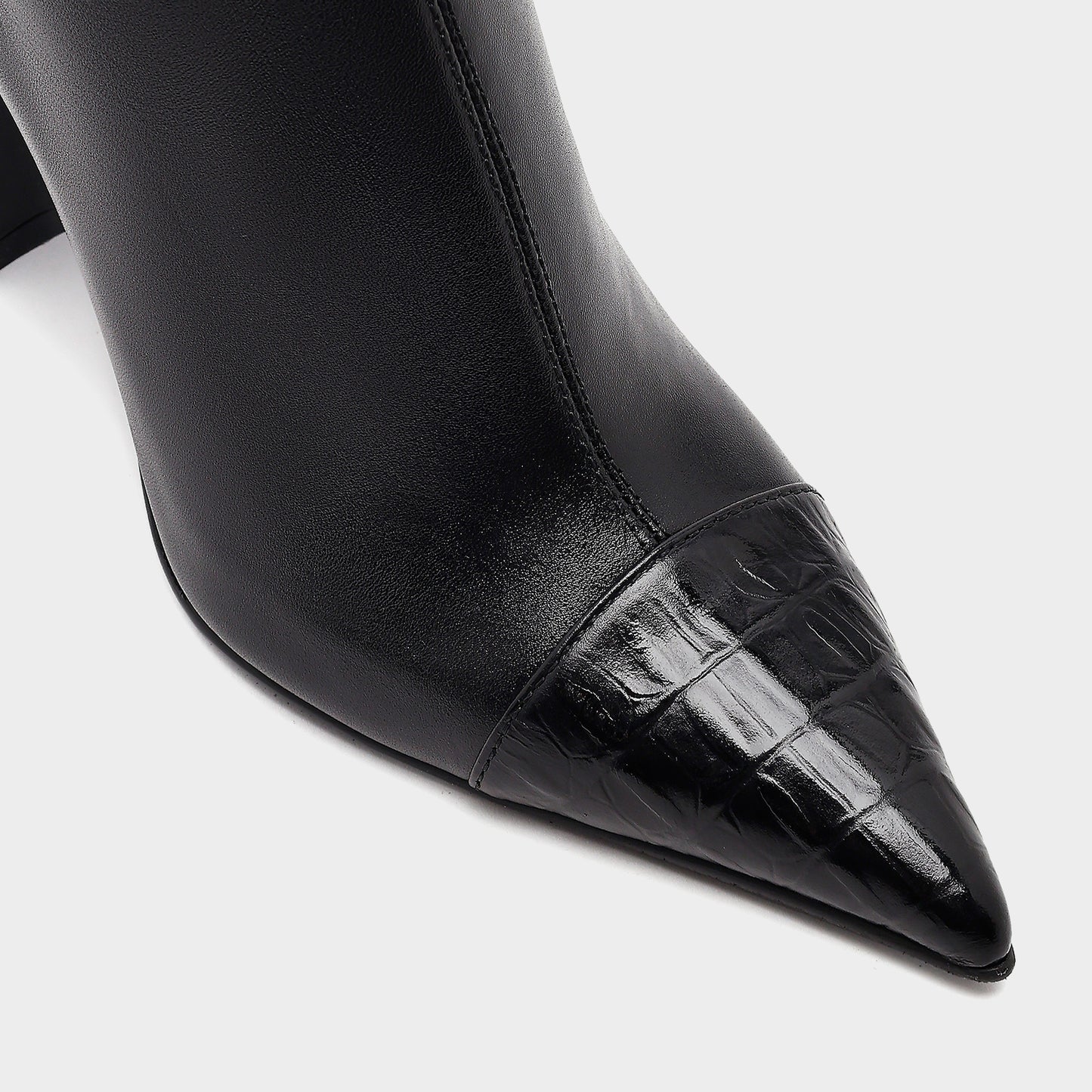 Hakiki Deri Siyah Kadın Çizme-5