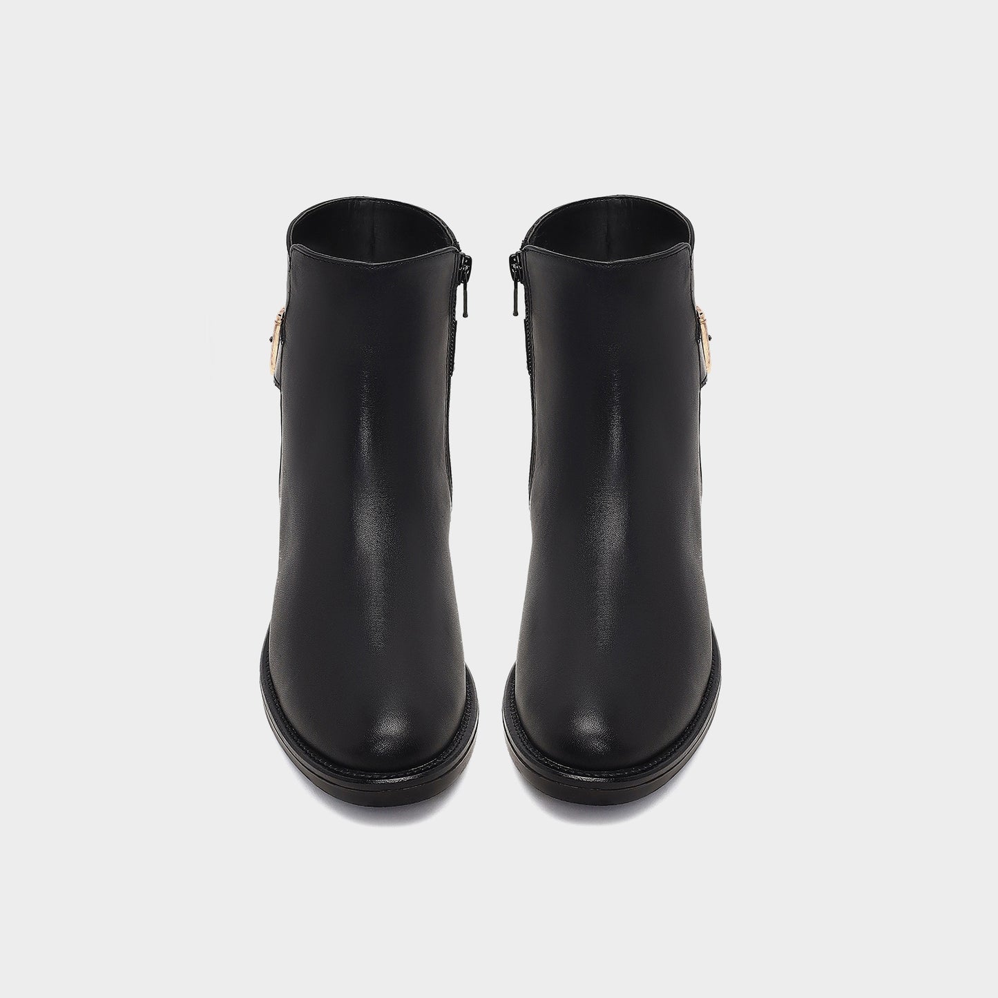 Kadın Siyah Hakiki Deri Bot-6