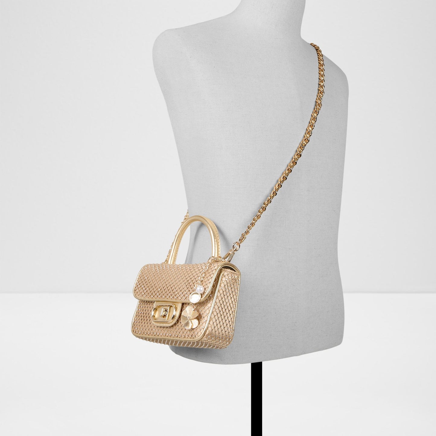 Kadın Gold Clutch El Çantası-4