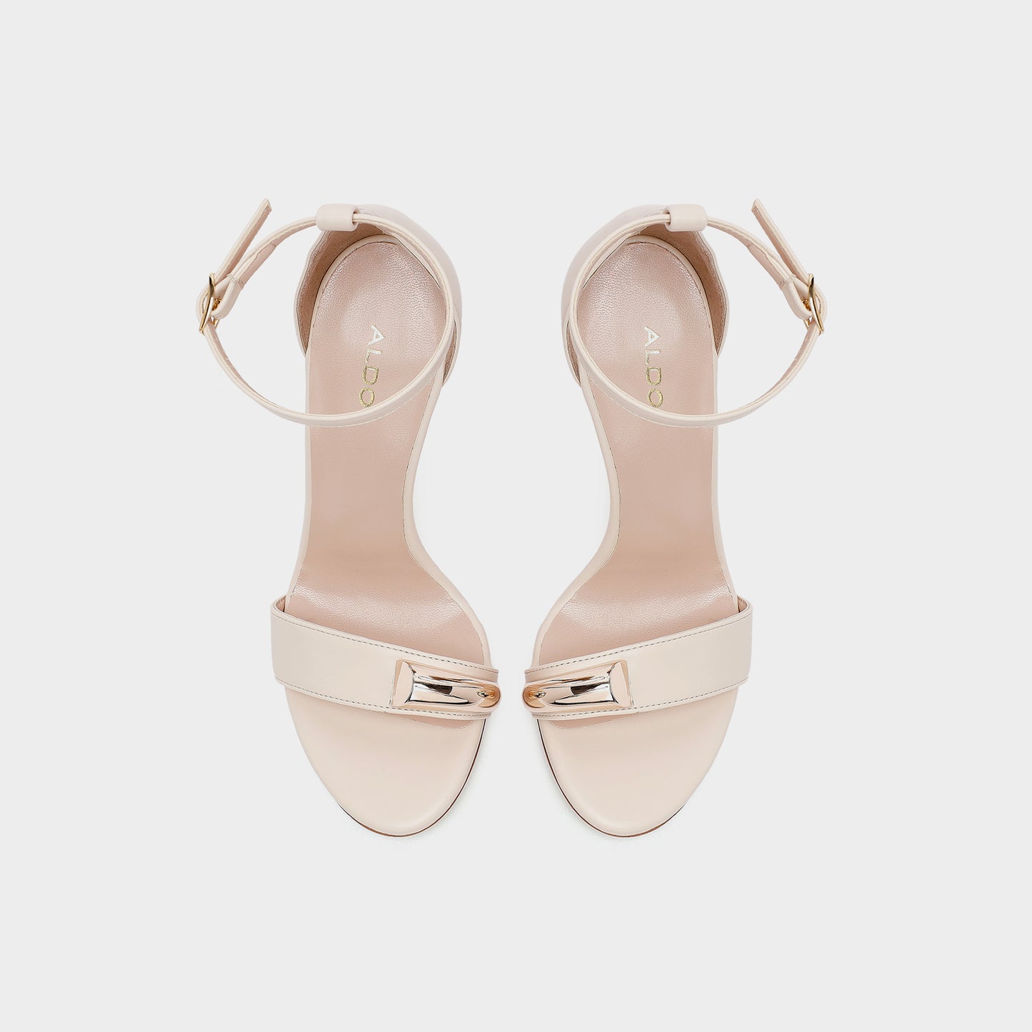 Kadın Bej Topuklu Sandalet-6