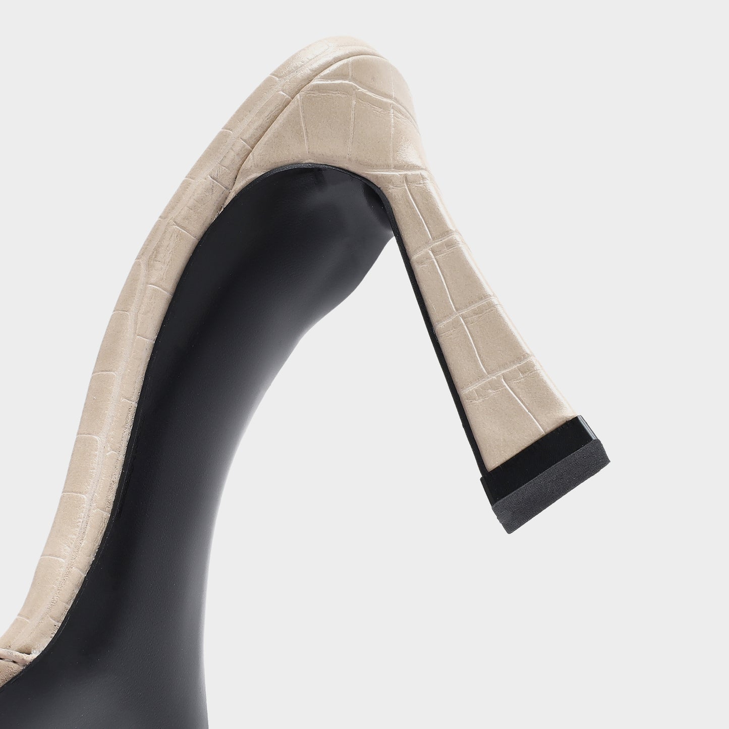 Kadın Bej Topuklu Terlik-7