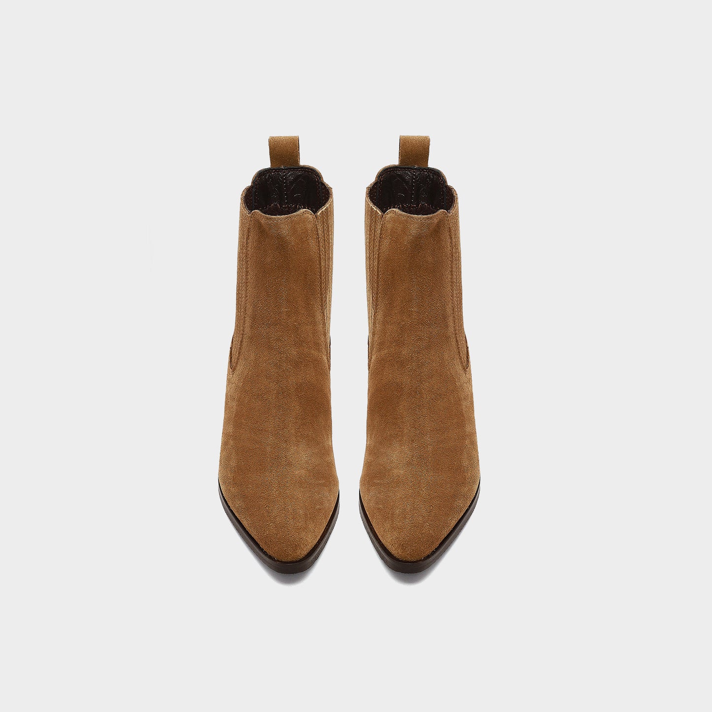 Kadın Bej Hakiki Deri Bot-6