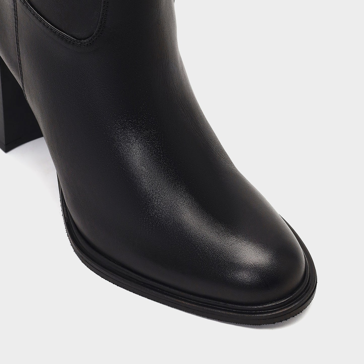 Hakiki Deri Kadın Siyah Çizme-6