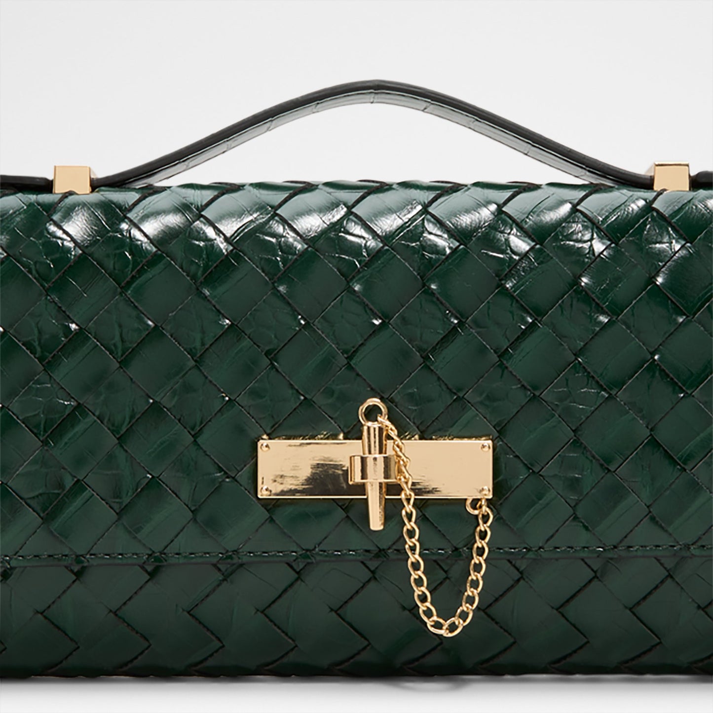 Kadın Yeşil Clutch El Çantası-6
