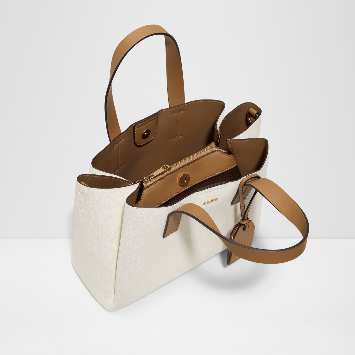 Kadın Ekru Omuz ve El Çantası-3