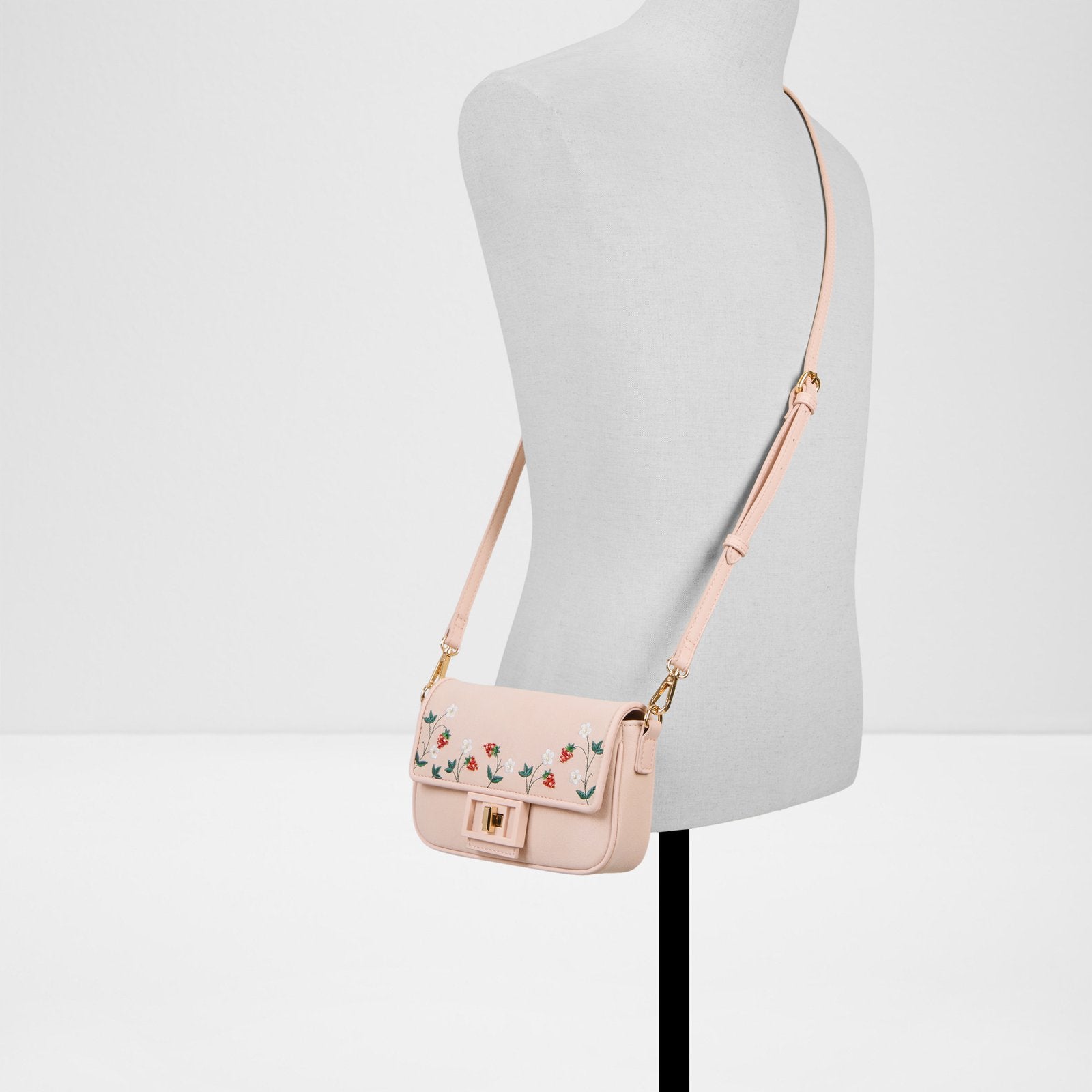 Kadın Pembe Omuz ve El Çantası-4