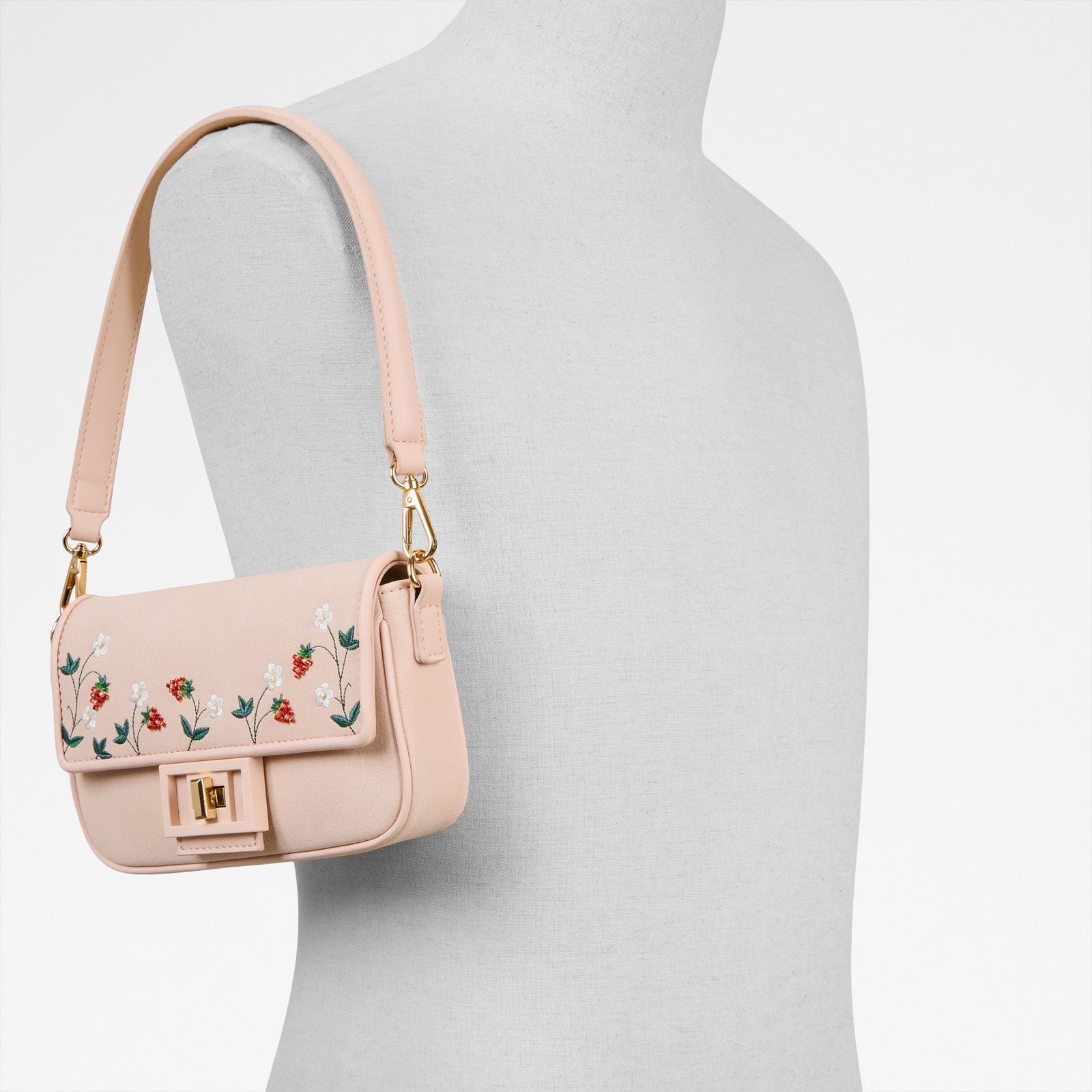 Kadın Pembe Omuz ve El Çantası-5