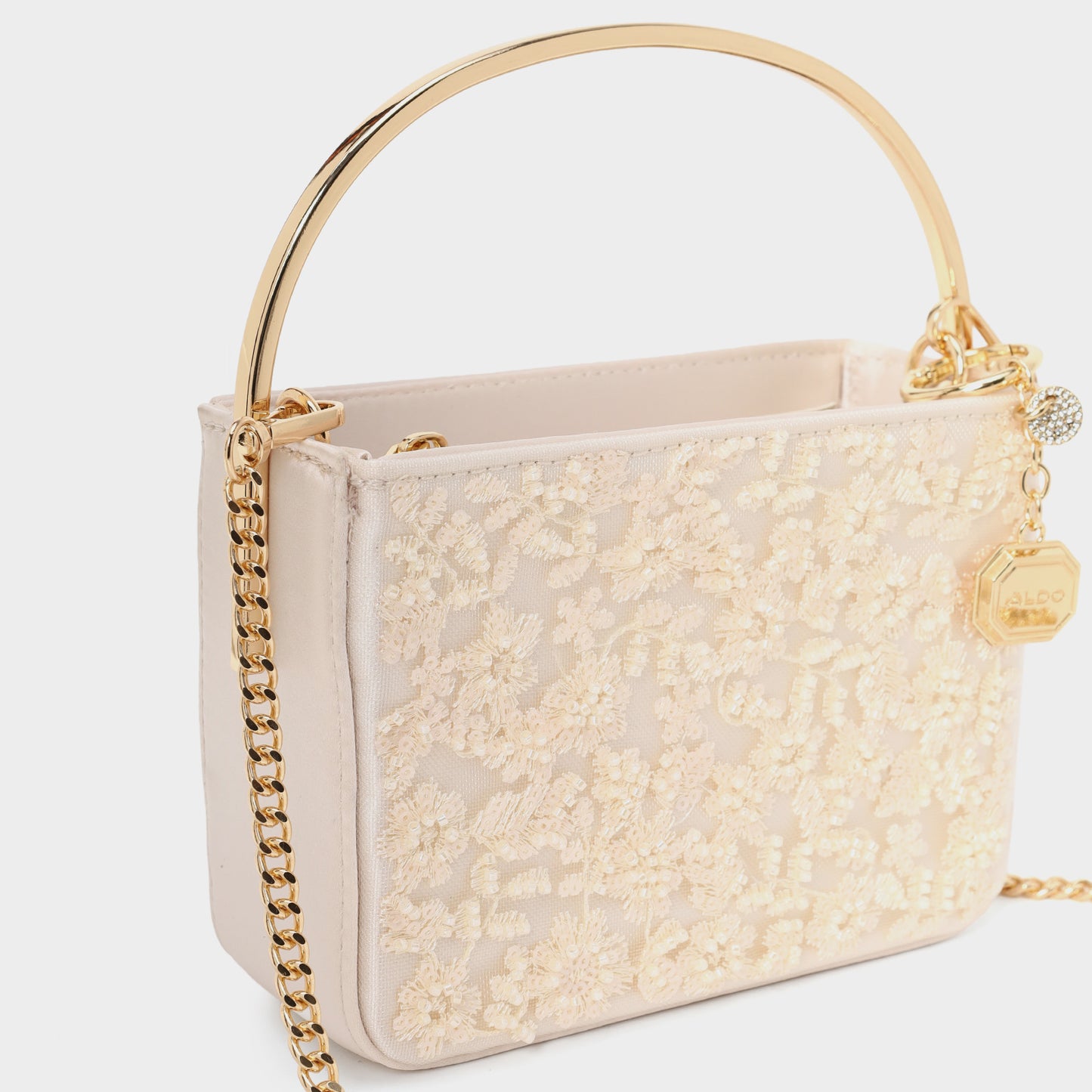 Kadın Bej Clutch El Çantası-5