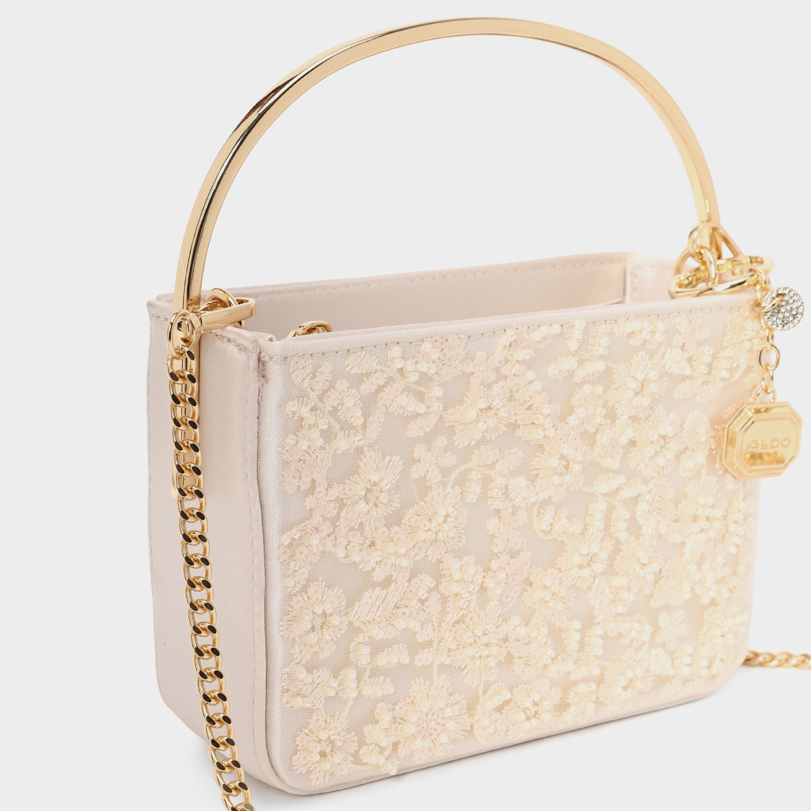 Kadın Bej Clutch El Çantası-5