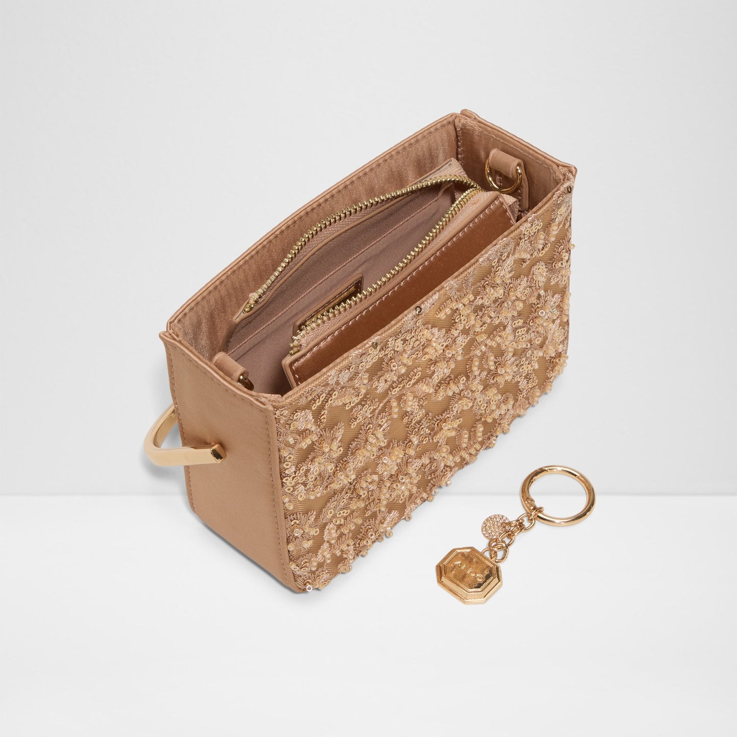 Kadın Gold Clutch El Çantası-3