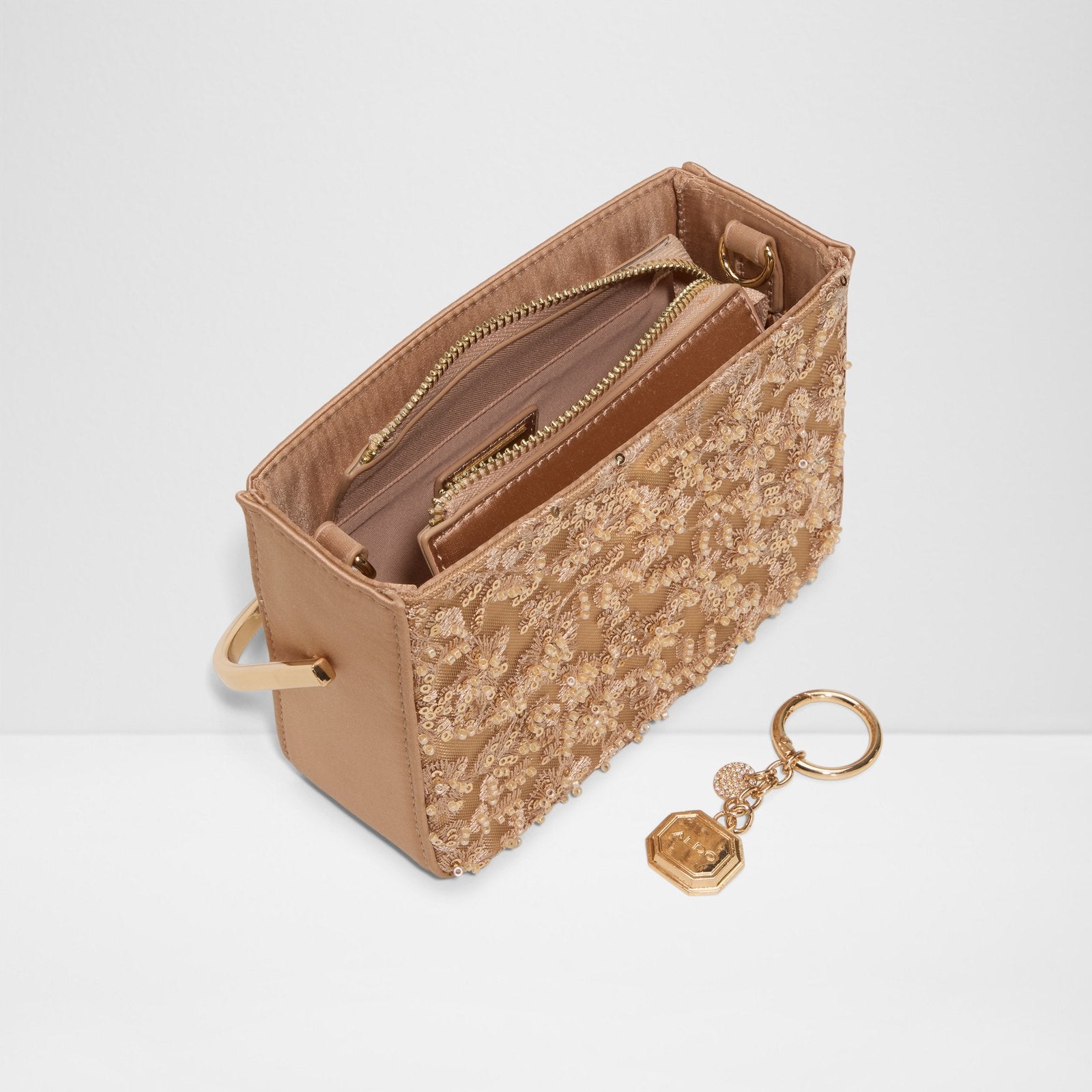 Kadın Gold Clutch El Çantası-3