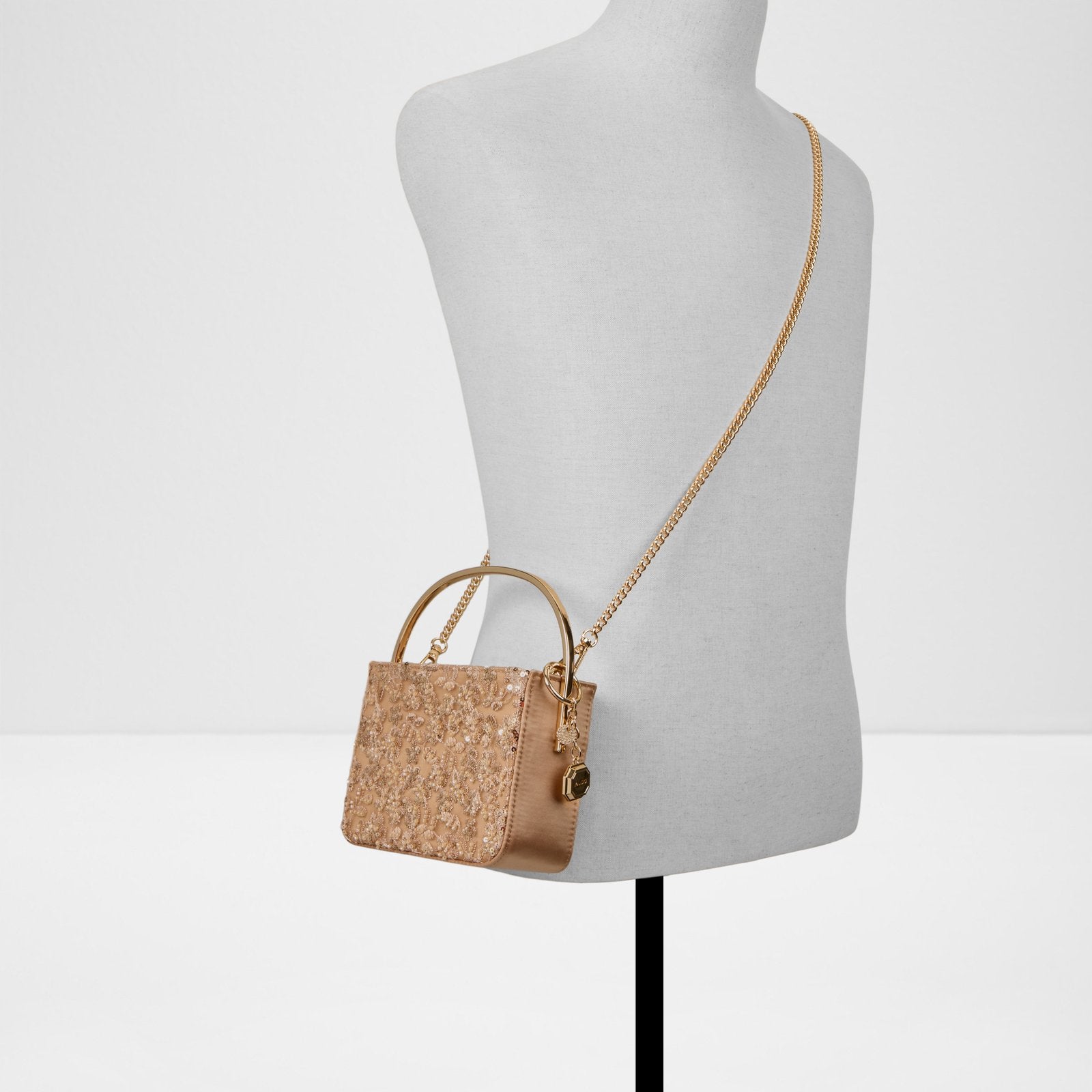 Kadın Gold Clutch El Çantası-4