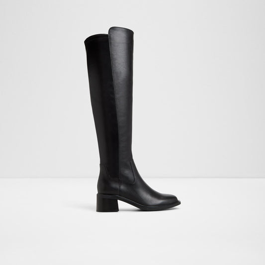 Kadın Siyah Diz Üstü Çizme-1
