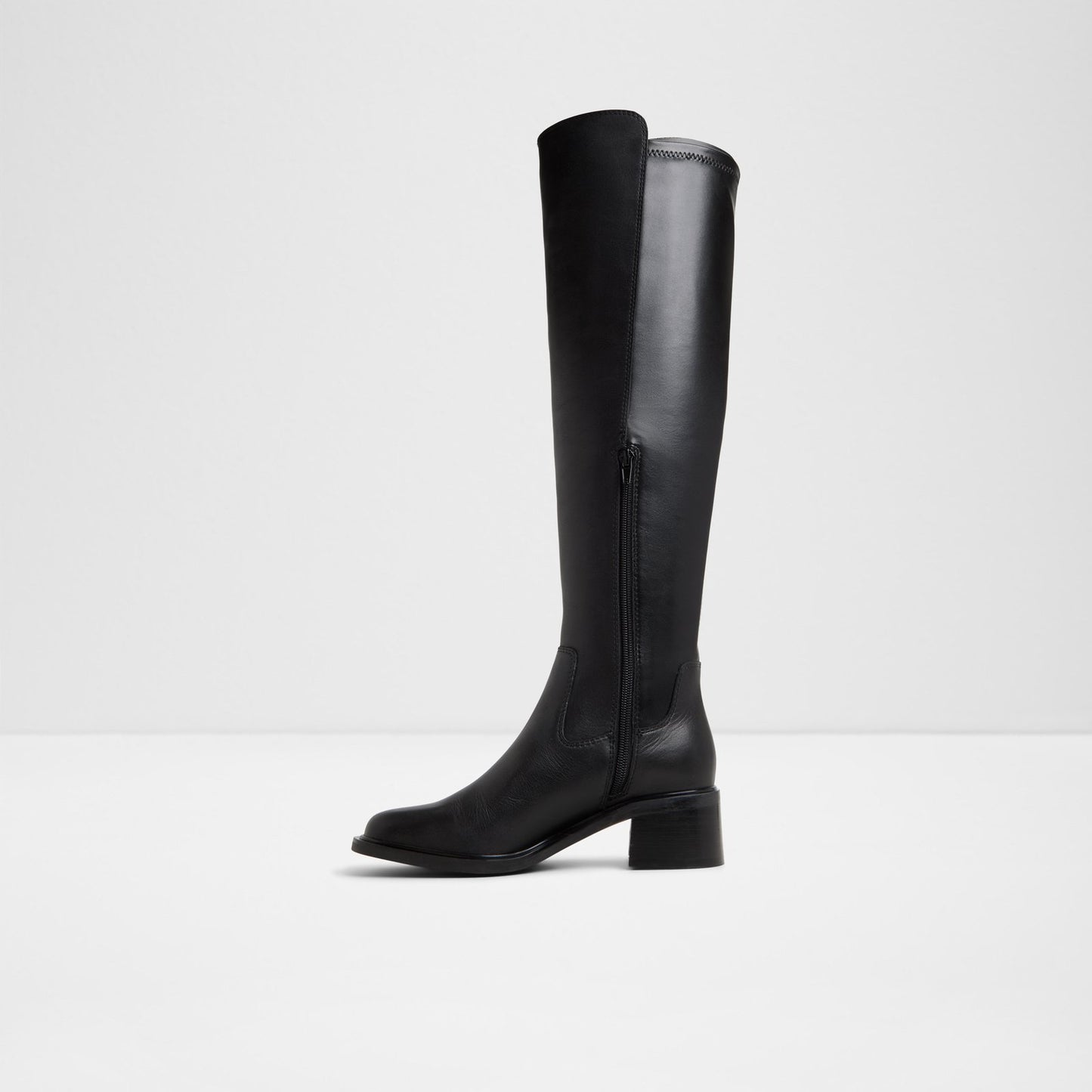 Kadın Siyah Diz Üstü Çizme-3