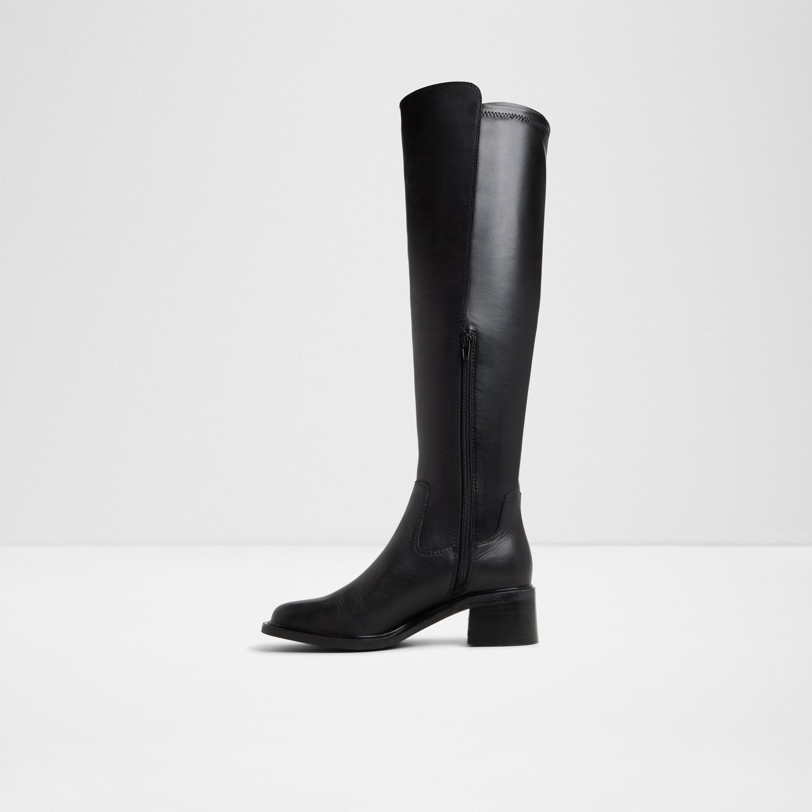 Kadın Siyah Diz Üstü Çizme-3