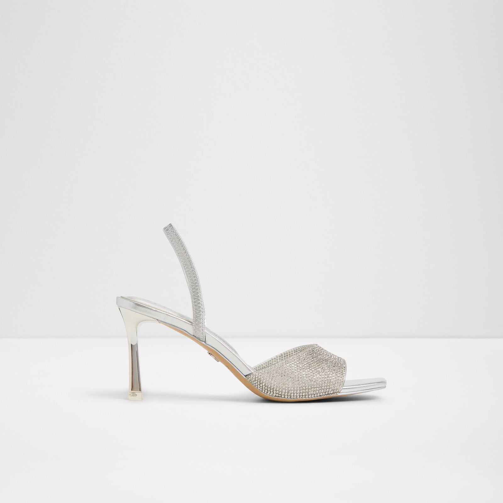 Kadın Gümüş Topuklu Sandalet-1