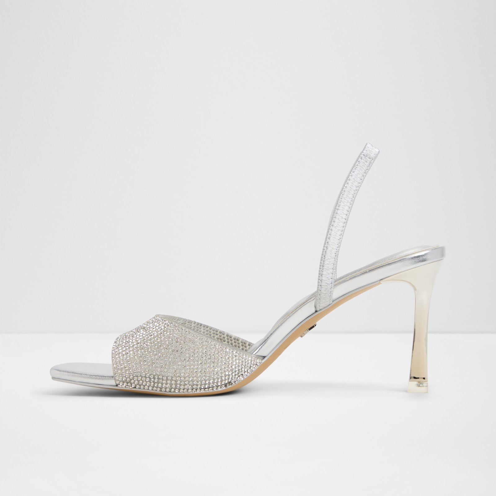 Kadın Gümüş Topuklu Sandalet-3