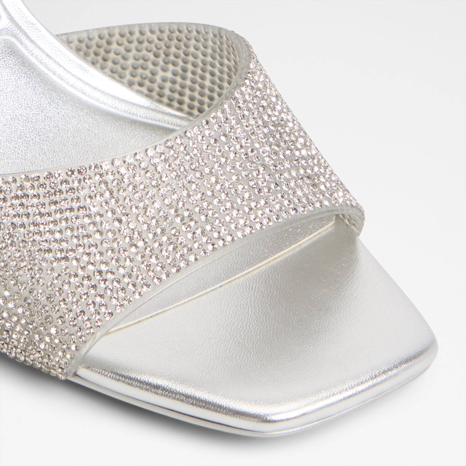 Kadın Gümüş Topuklu Sandalet-5