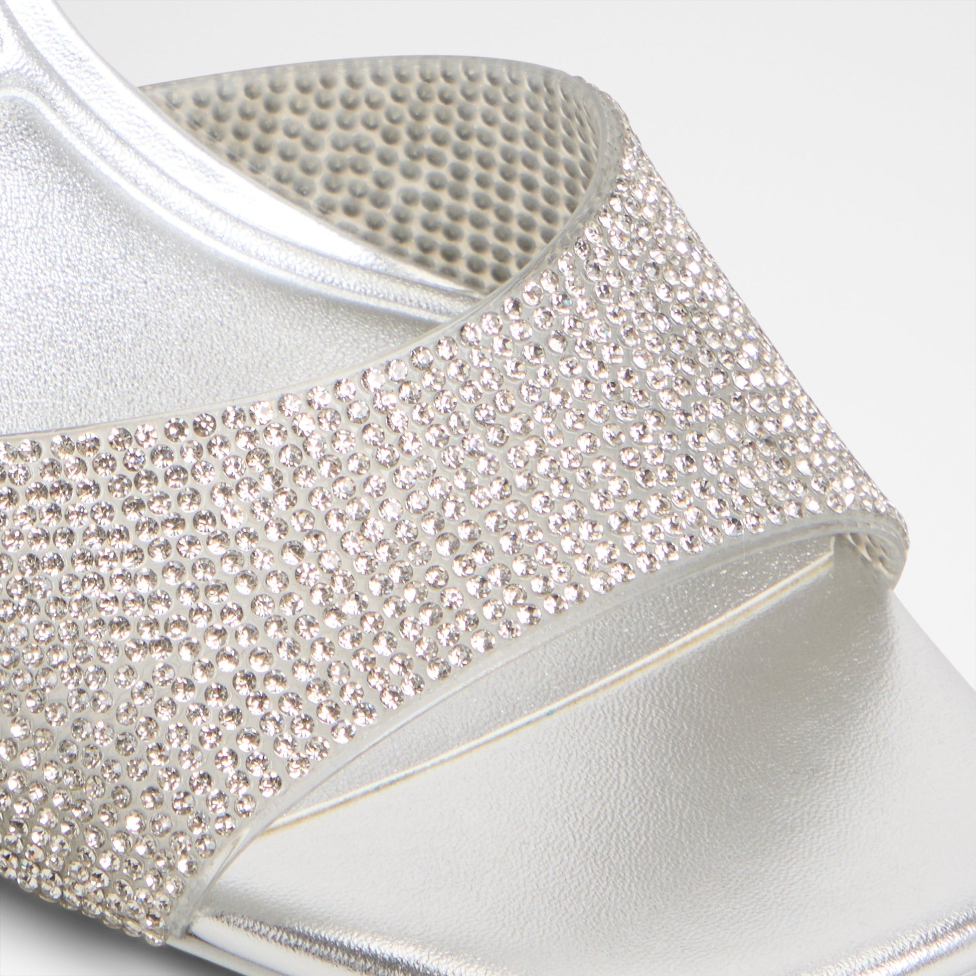 Kadın Gümüş Topuklu Sandalet-7