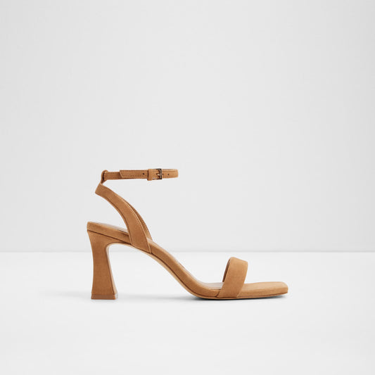 Kadın Bej Topuklu Sandalet-1