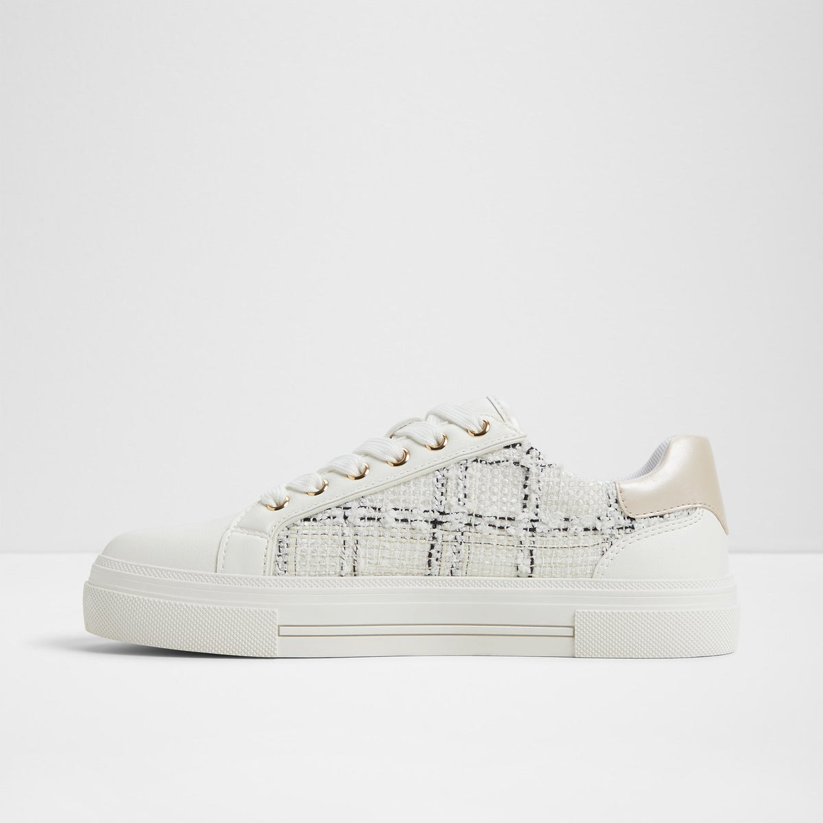Kadın Beyaz/Siyah Sneaker-3