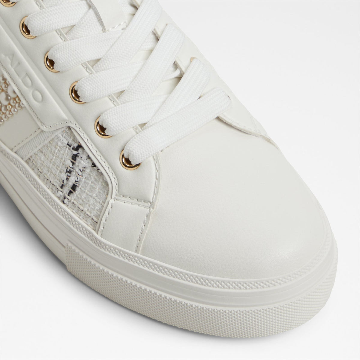 Kadın Beyaz/Siyah Sneaker-5