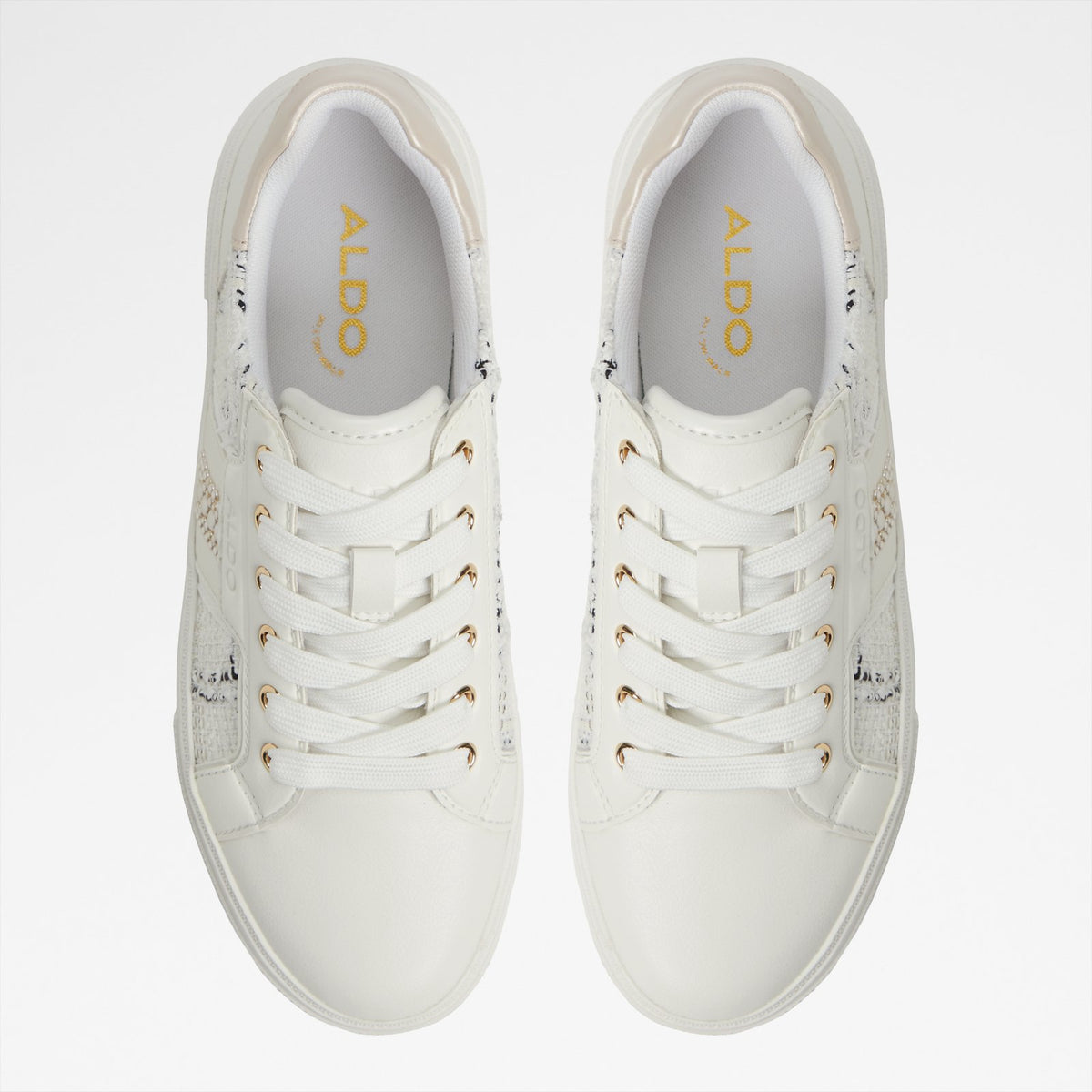 Kadın Beyaz/Siyah Sneaker-6