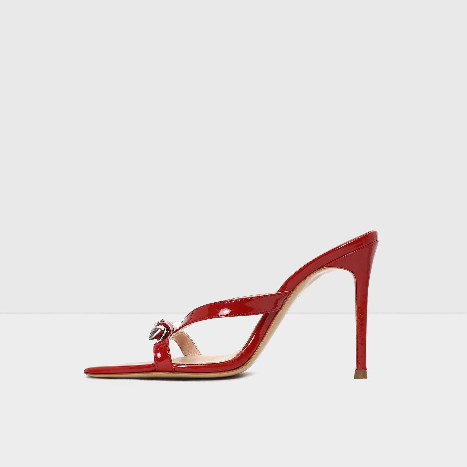 Kadın Kırmızı Topuklu Terlik-3