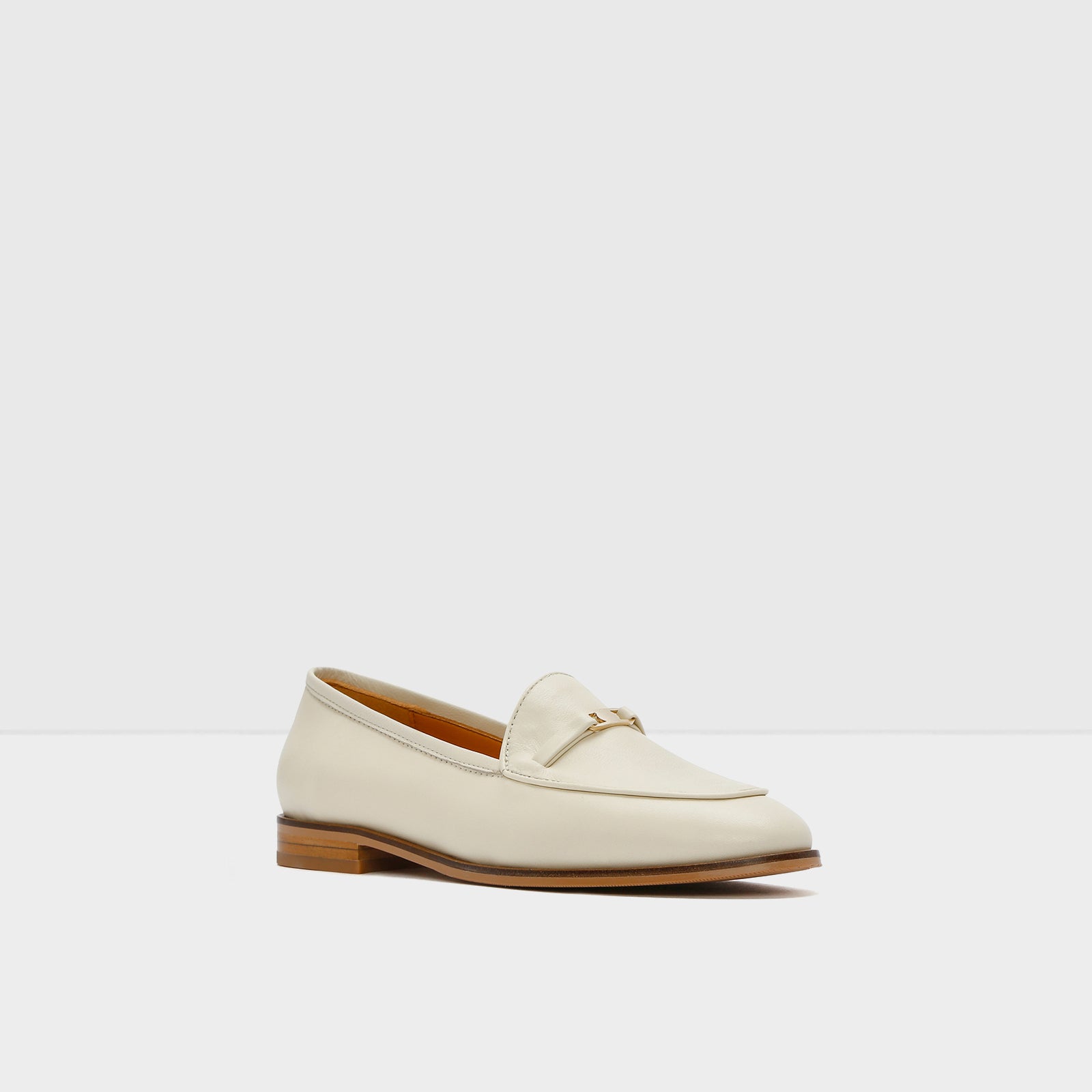 Kadın Beyaz Loafer-4