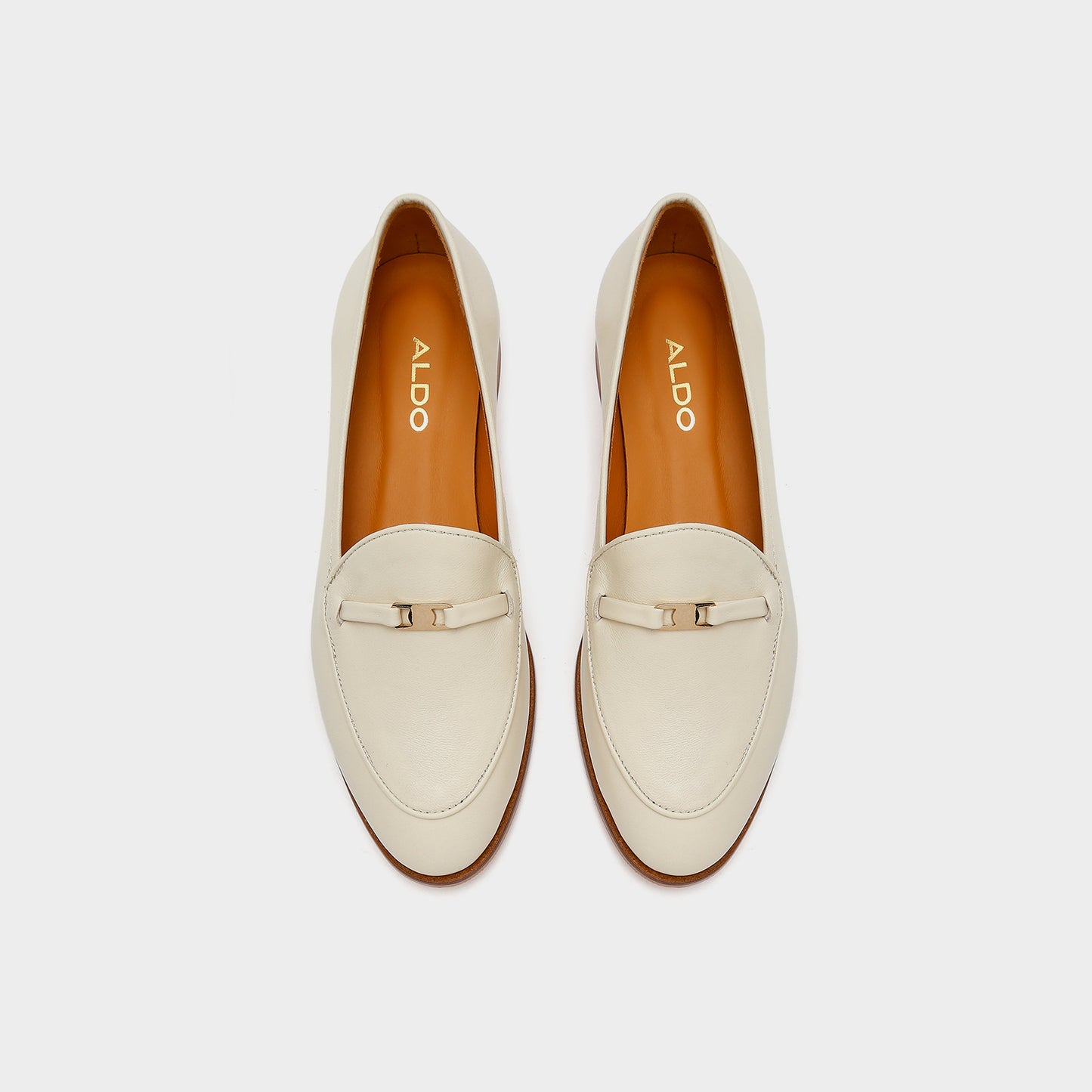 Kadın Beyaz Loafer-5