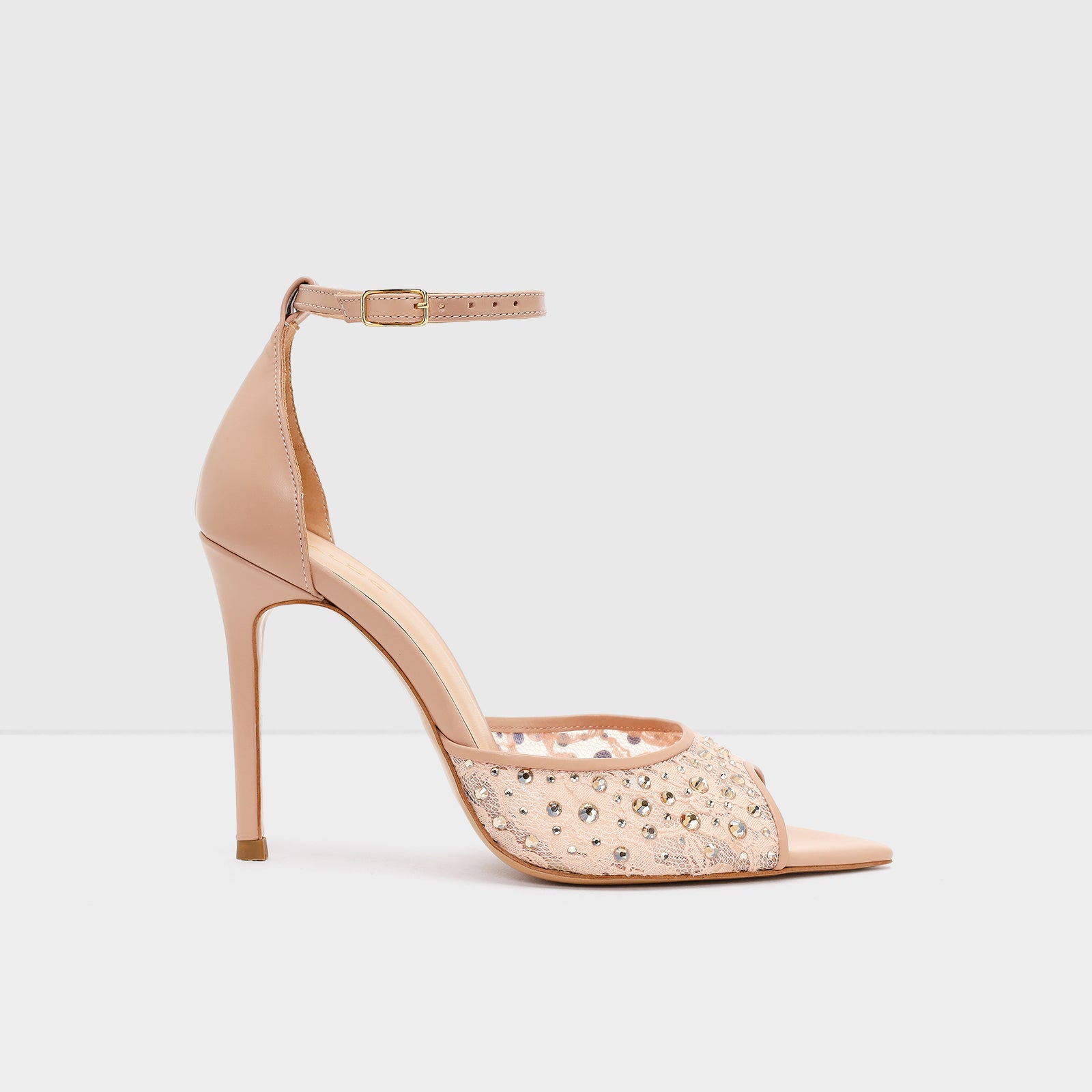 Kadın Pembe Topuklu Sandalet-1