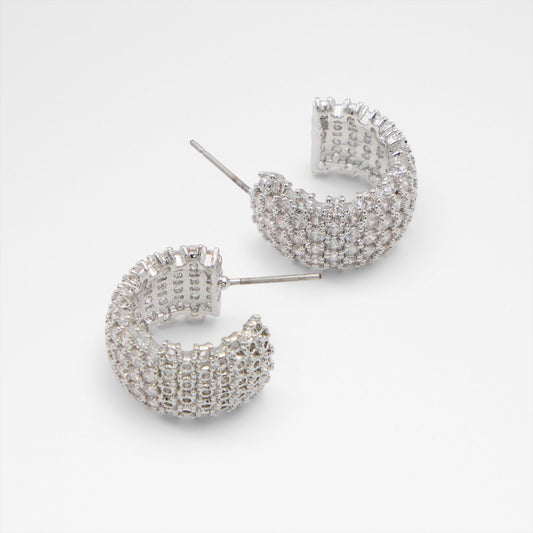 Kadın Gümüş Rengi Küpe-1