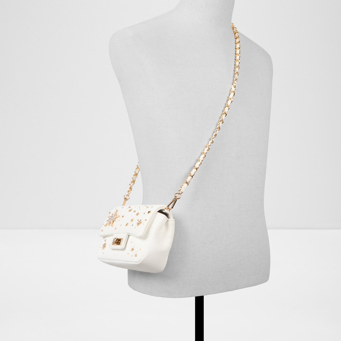 Kadın Beyaz Omuz ve El Çantası-4