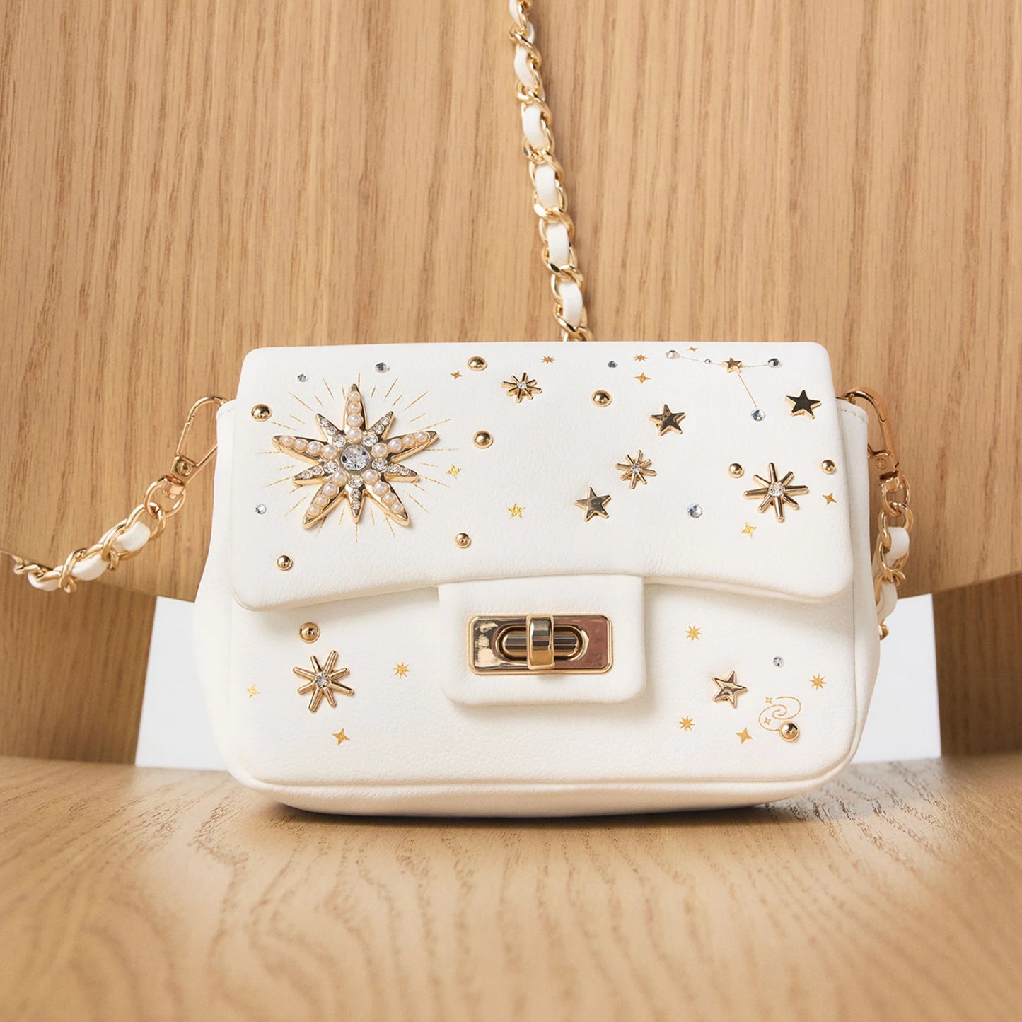 CELESTIALBAG Kadın Beyaz Omuz ve El Çantası