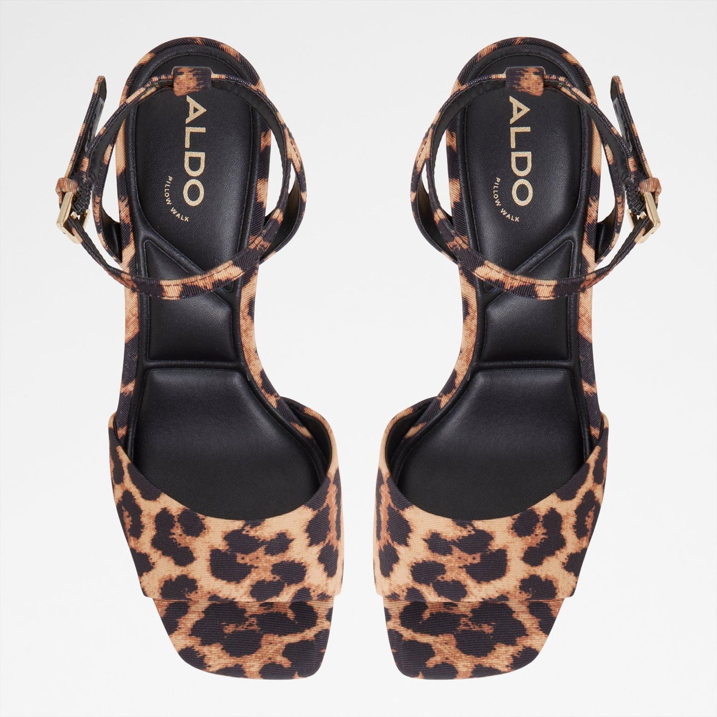 Kadın Multi Leopar Desenli Topuklu Sandalet-6