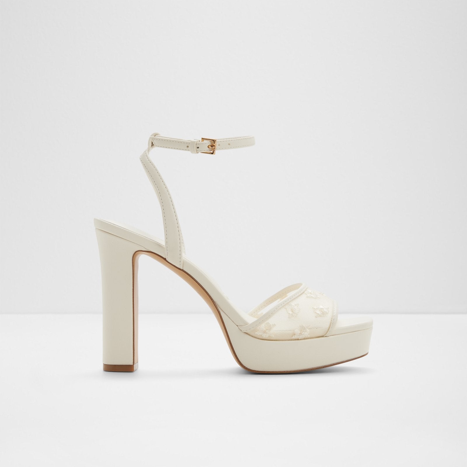 Kadın Beyaz Abiye Topuklu Sandalet-1