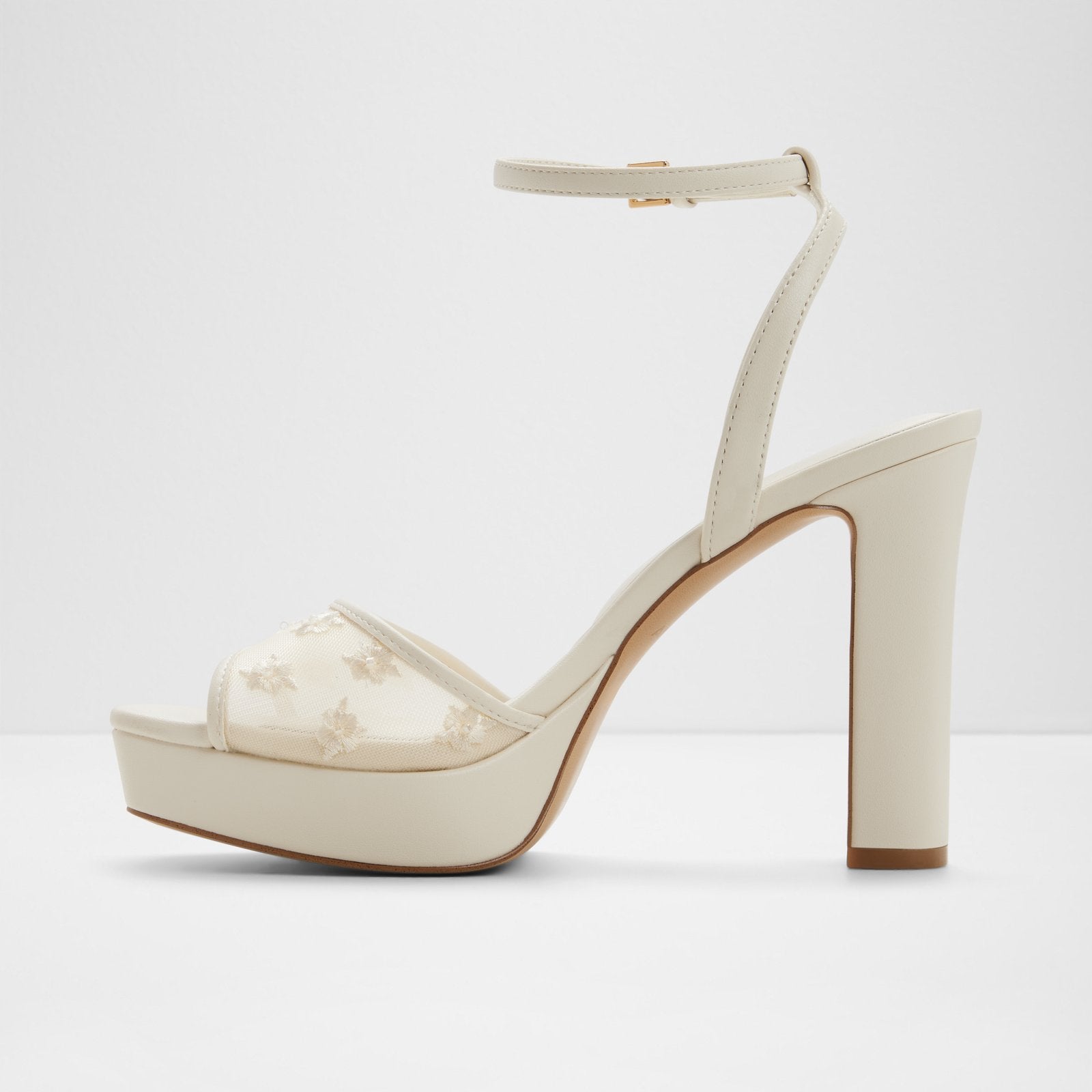 Kadın Beyaz Abiye Topuklu Sandalet-3