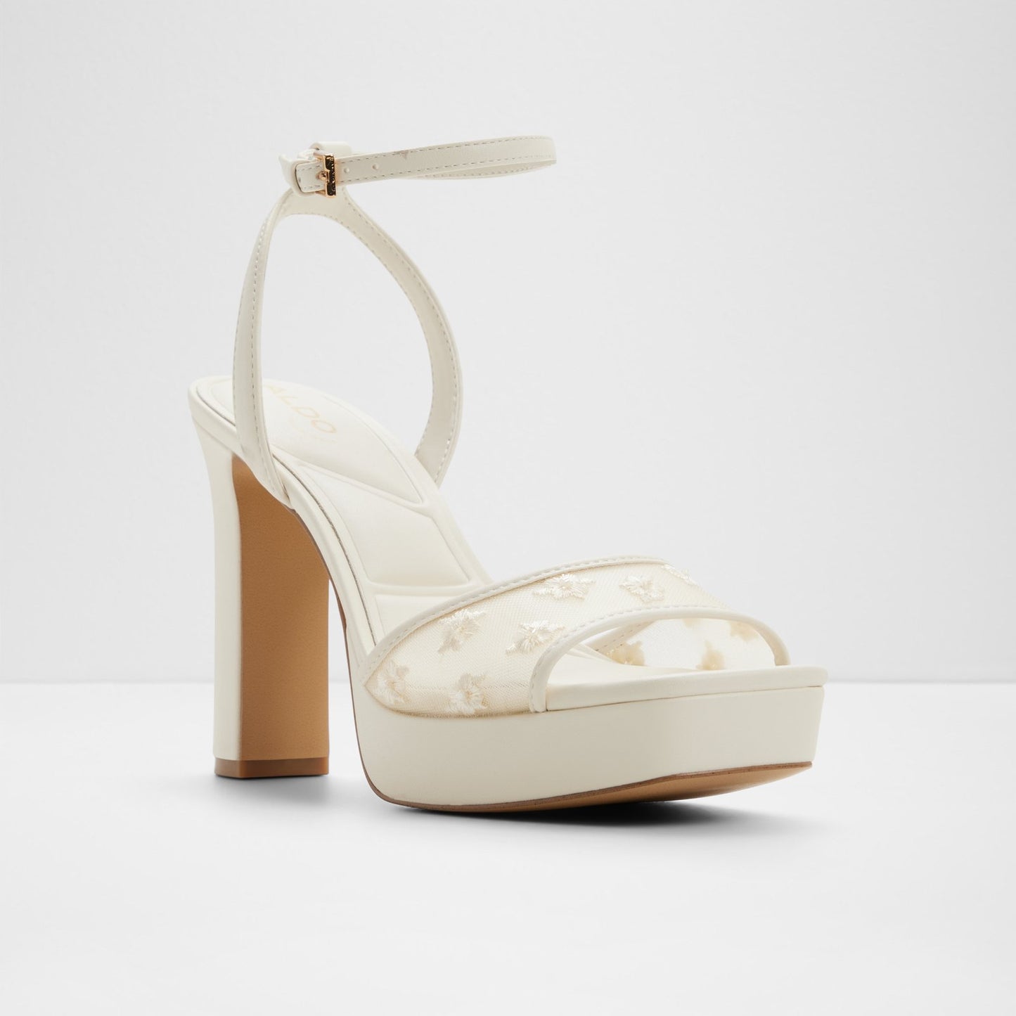 Kadın Beyaz Abiye Topuklu Sandalet-4