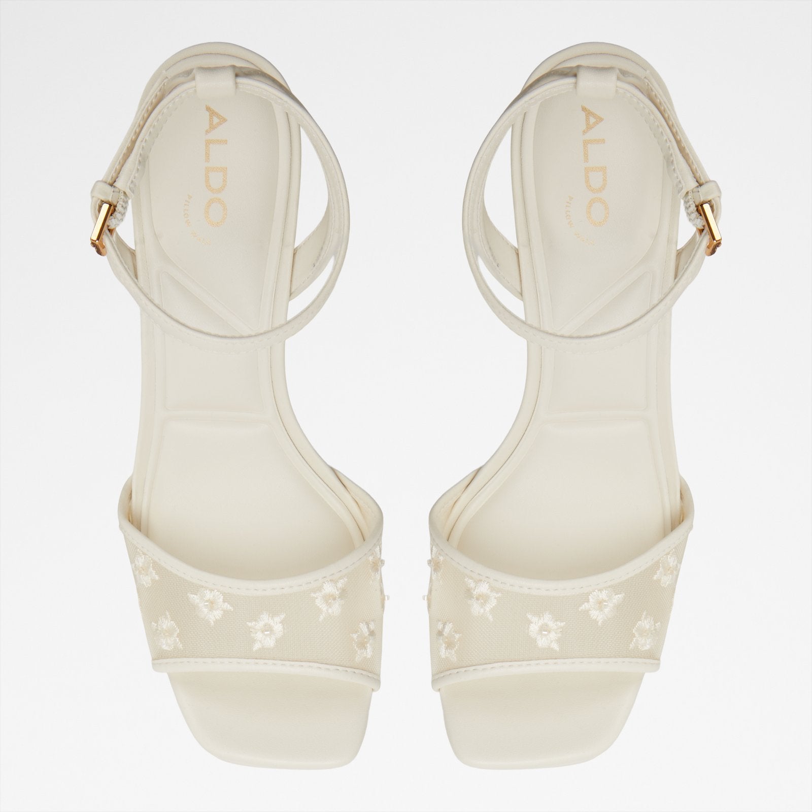 Kadın Beyaz Abiye Topuklu Sandalet-6